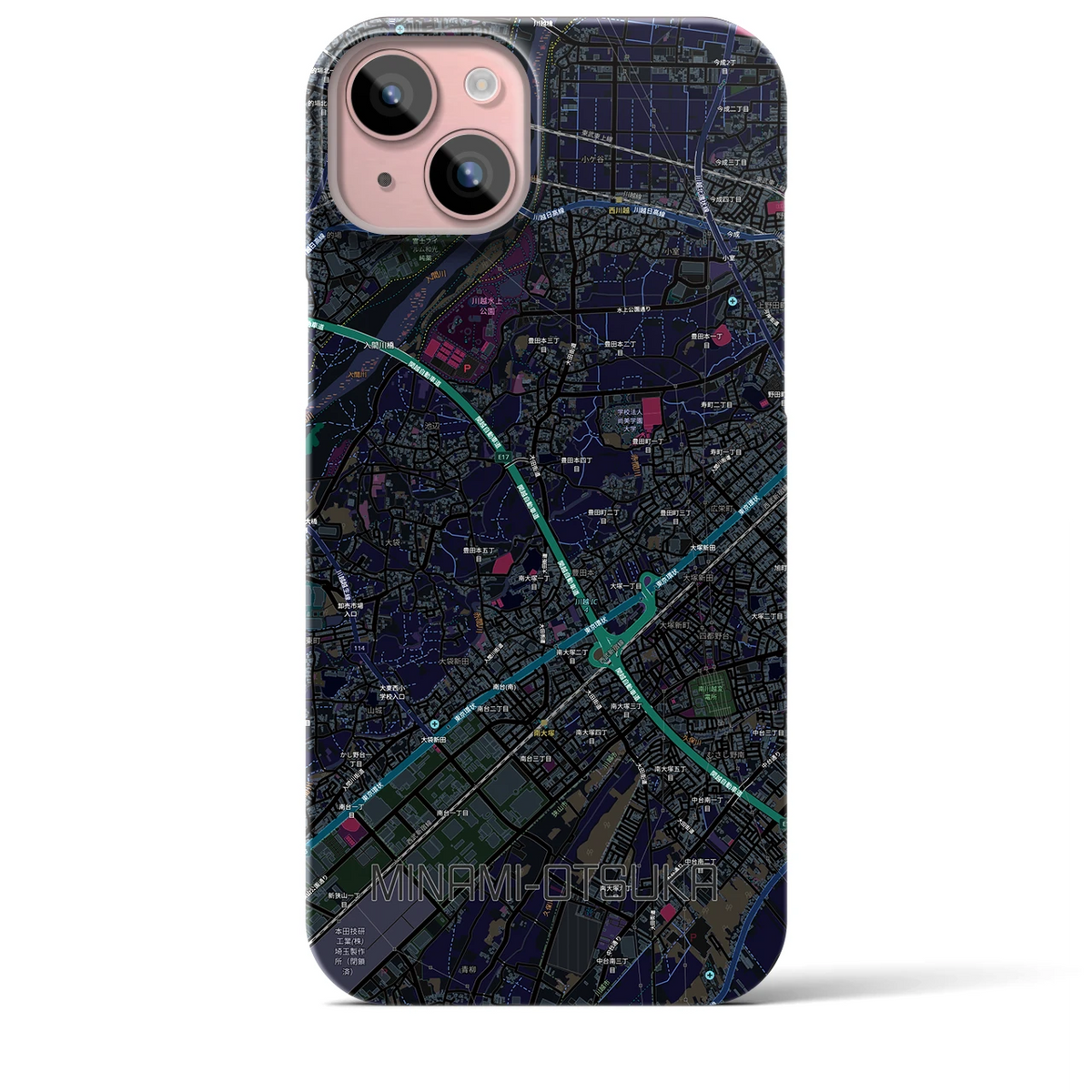 【南大塚(埼玉県)】地図柄iPhoneケース(バックカバータイプ)