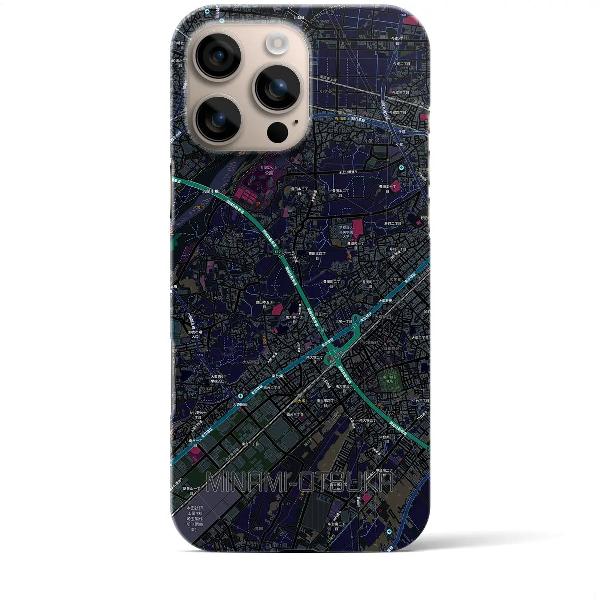 【南大塚(埼玉県)】地図柄iPhoneケース(バックカバータイプ)