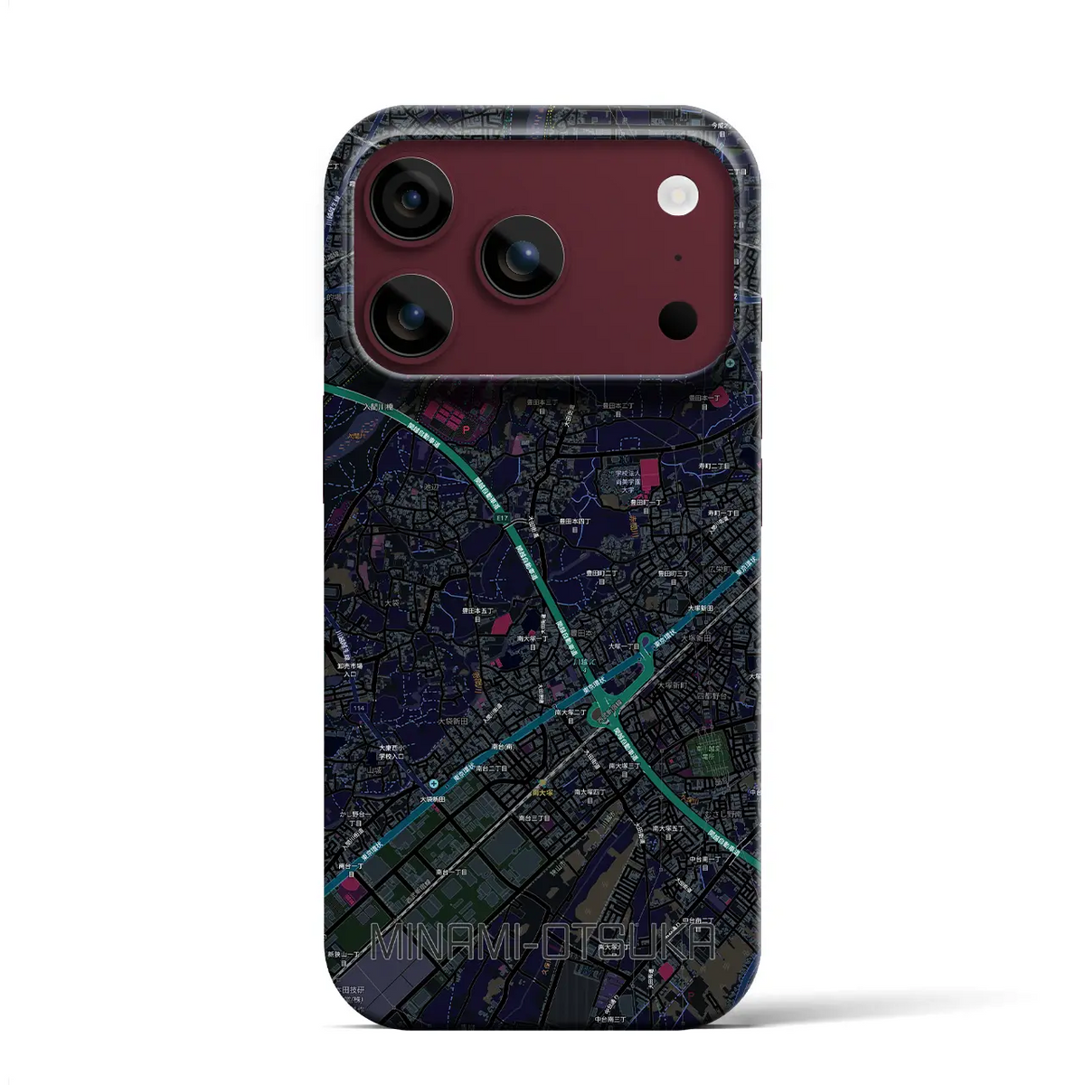 【南大塚(埼玉県)】地図柄iPhoneケース(バックカバータイプ)
