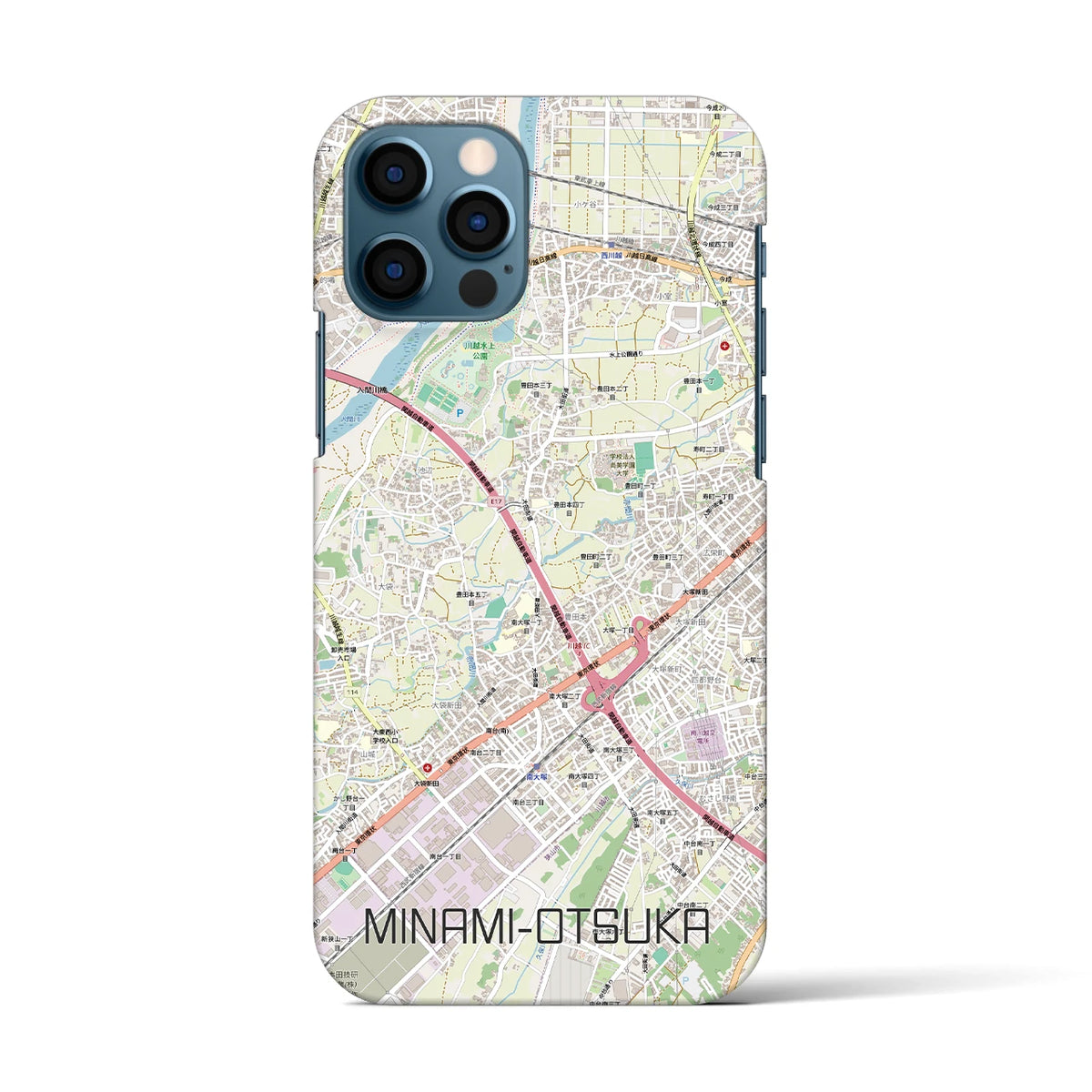 【南大塚(埼玉県)】地図柄iPhoneケース(バックカバータイプ)