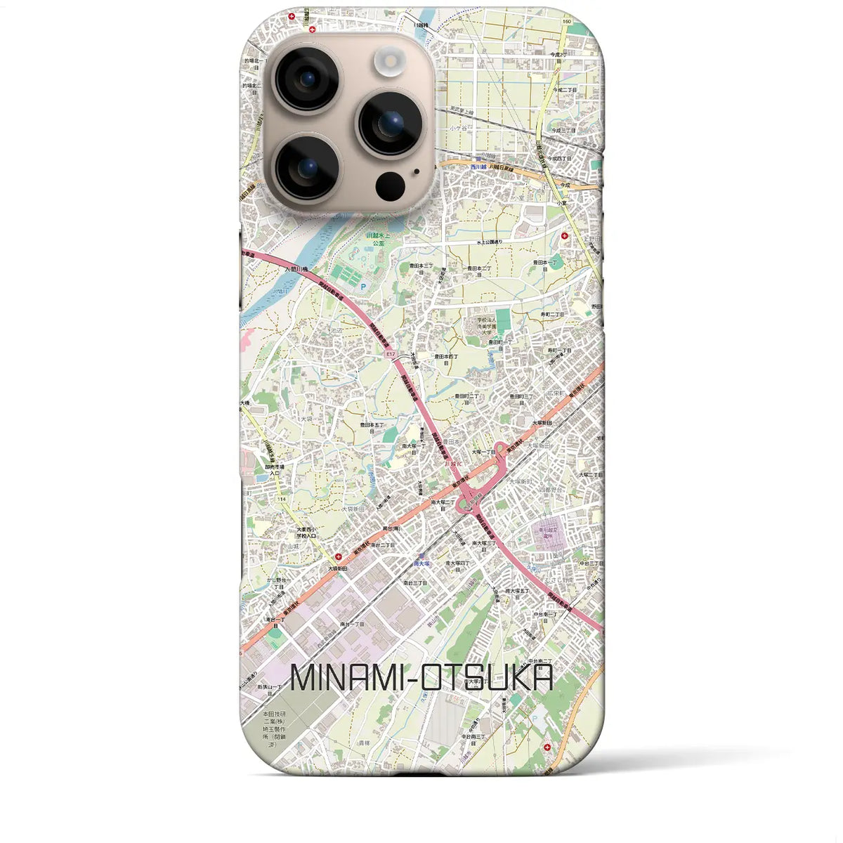 【南大塚(埼玉県)】地図柄iPhoneケース(バックカバータイプ)