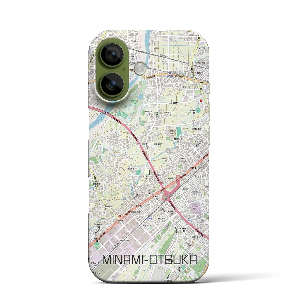 【南大塚(埼玉県)】地図柄iPhoneケース(バックカバータイプ)