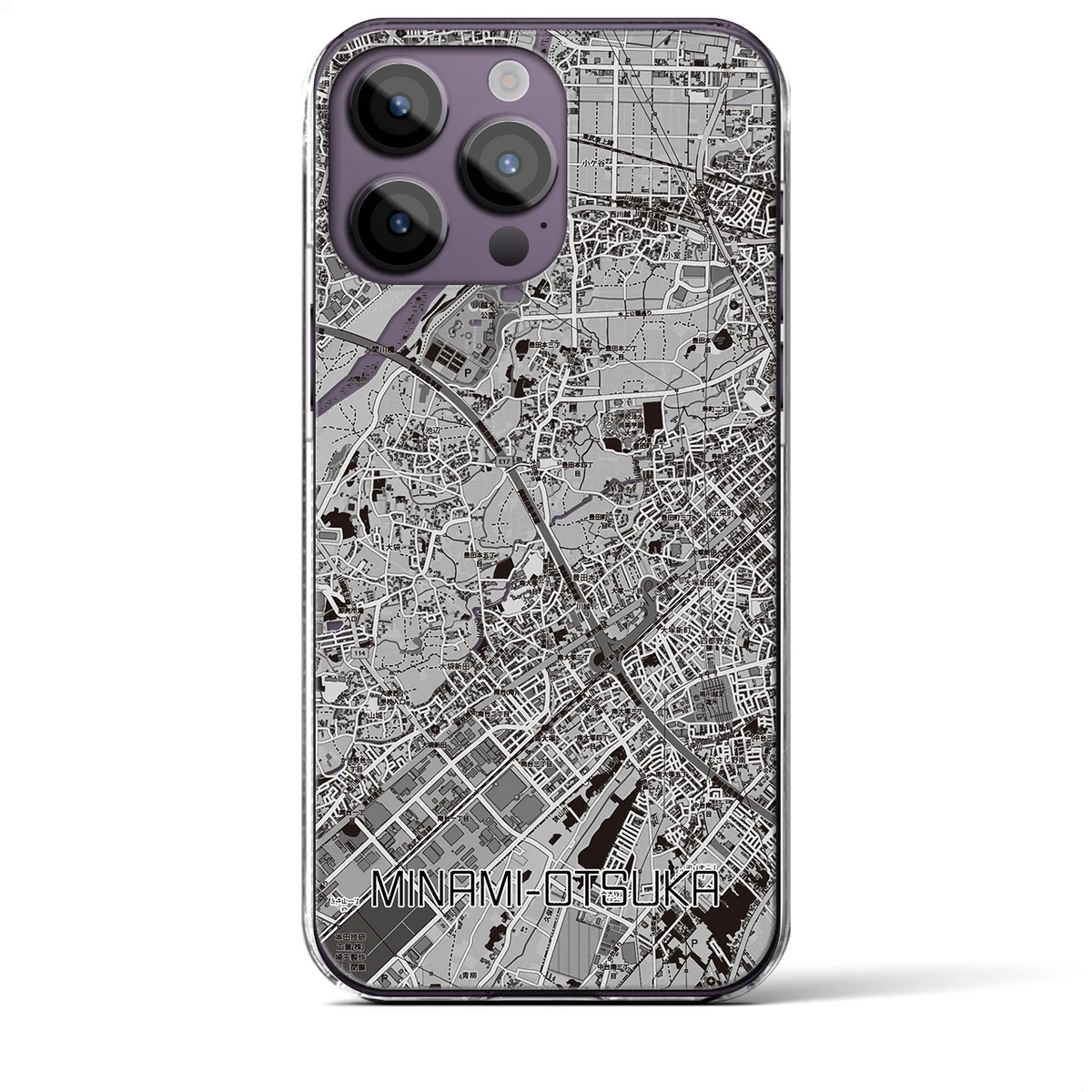 【南大塚(埼玉県)】地図柄iPhoneケース(クリアタイプ)