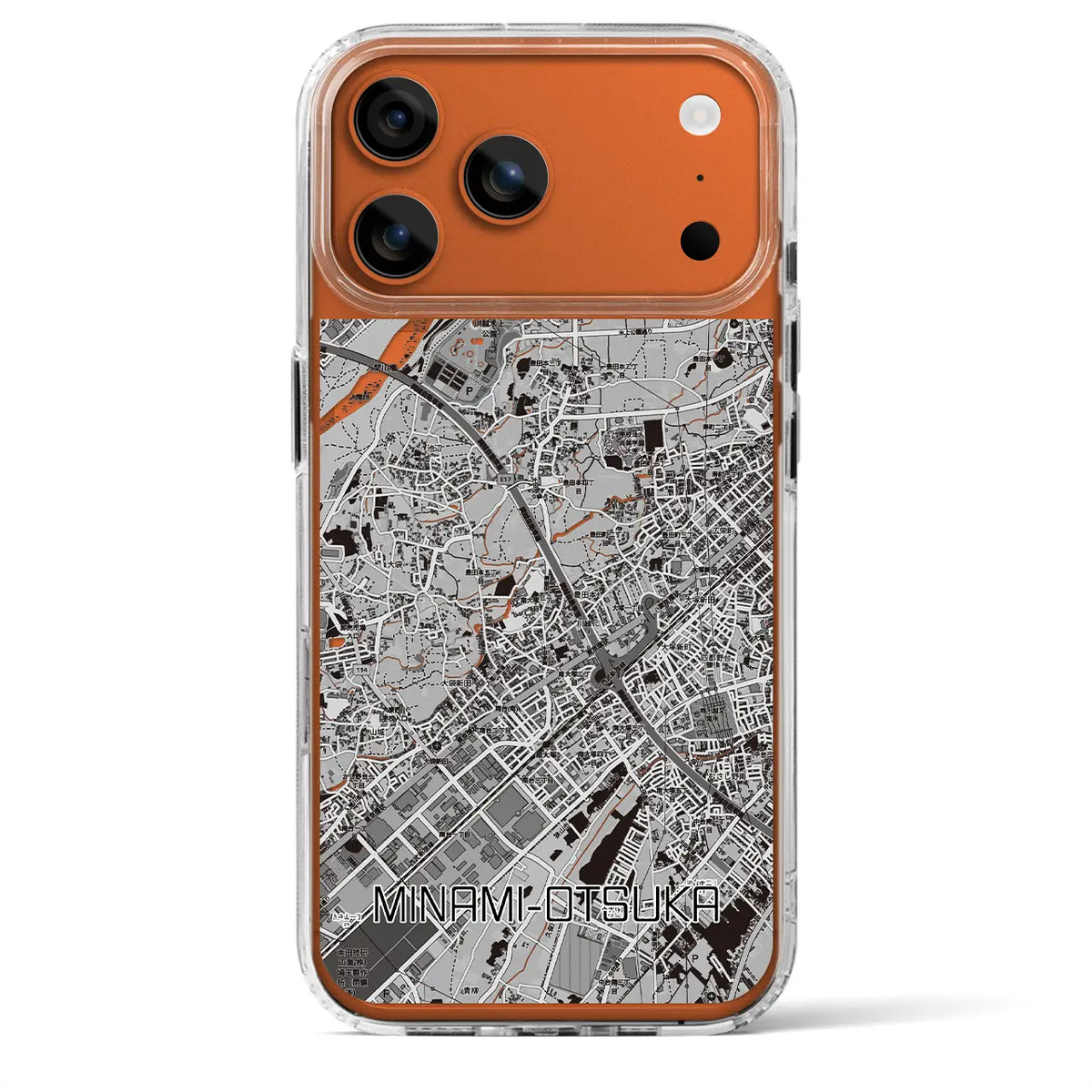 【南大塚(埼玉県)】地図柄iPhoneケース(MagSafeタイプ)モノトーン・iPhone 17 Pro Max 用