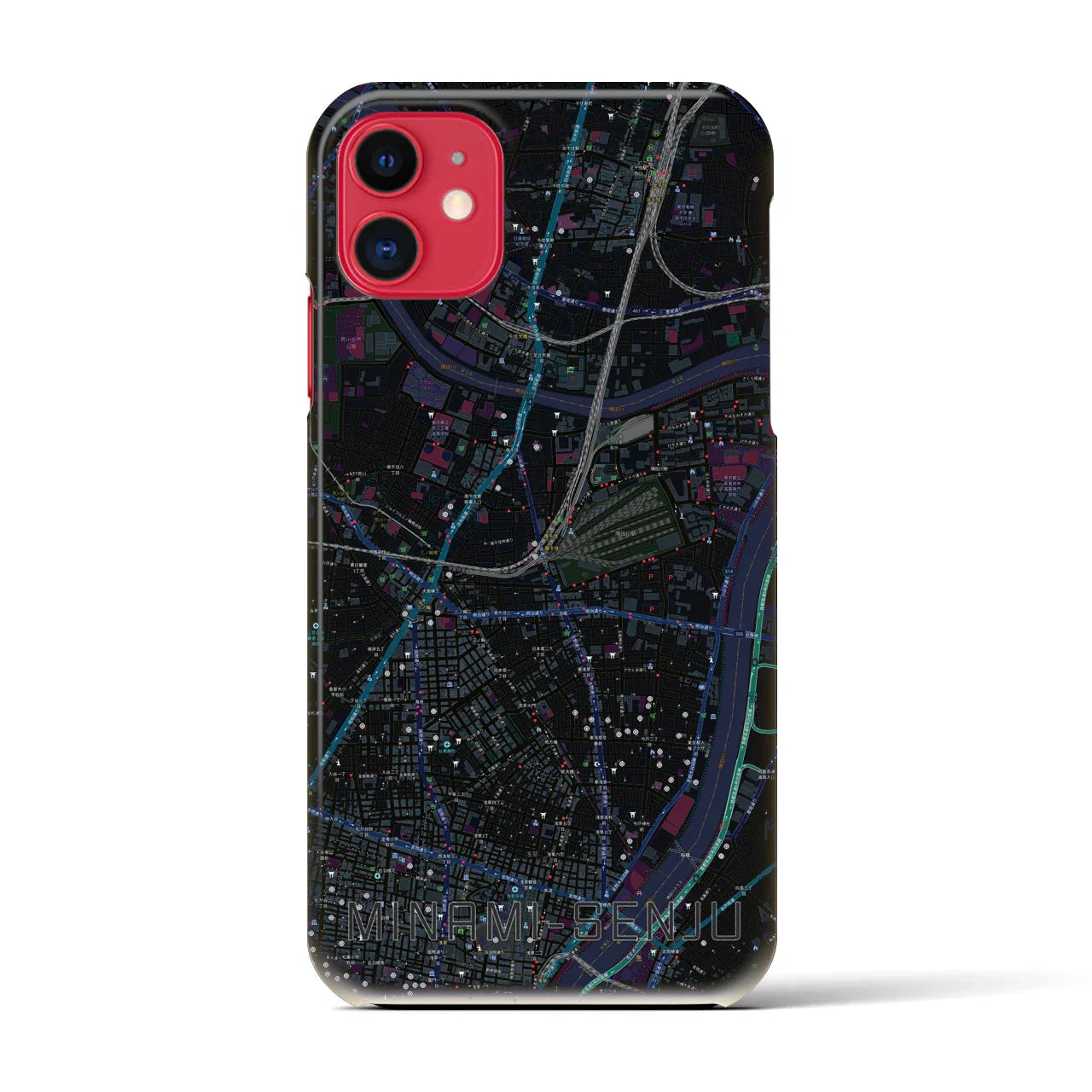 【南千住(東京都)】地図柄iPhoneケース(バックカバータイプ)