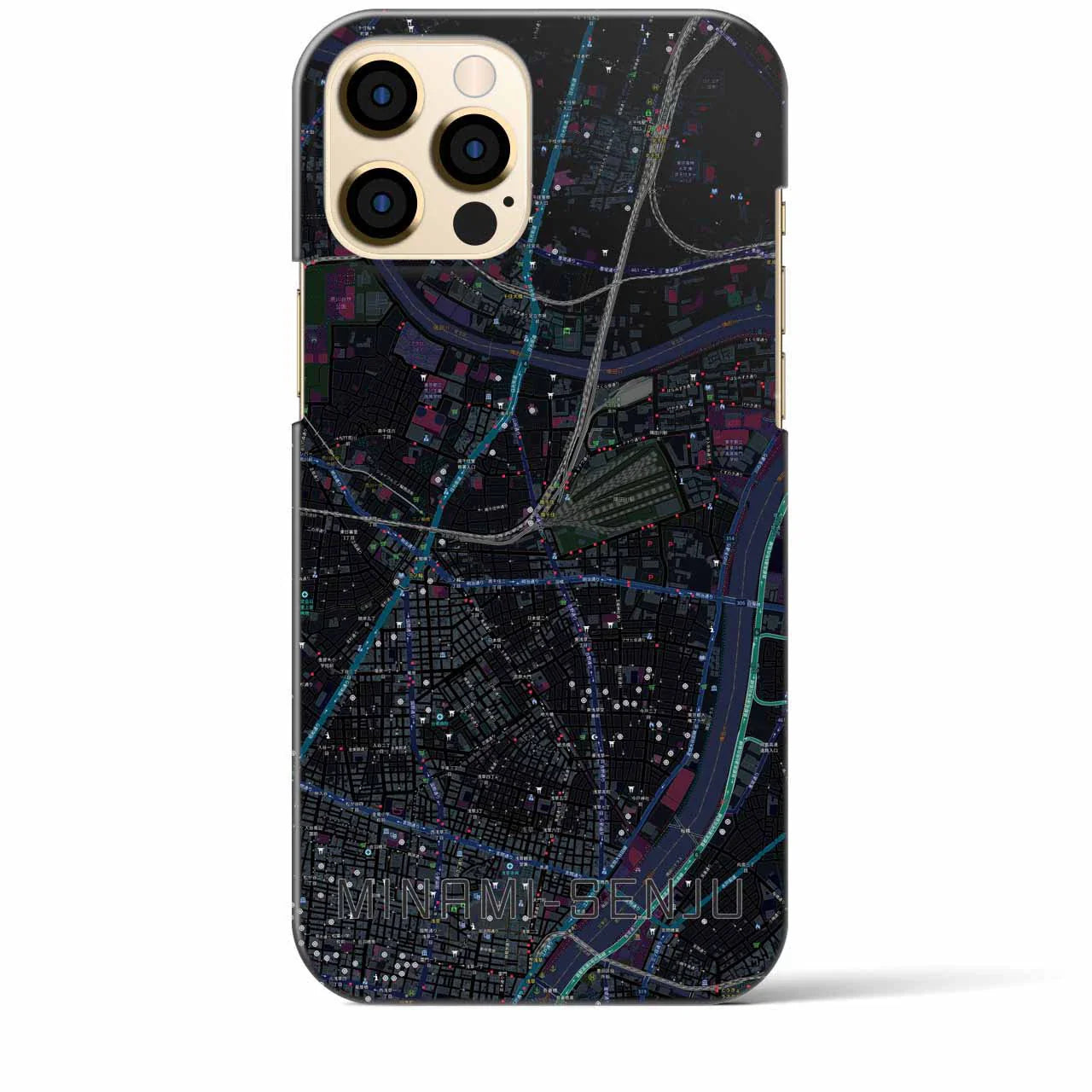 【南千住(東京都)】地図柄iPhoneケース(バックカバータイプ)