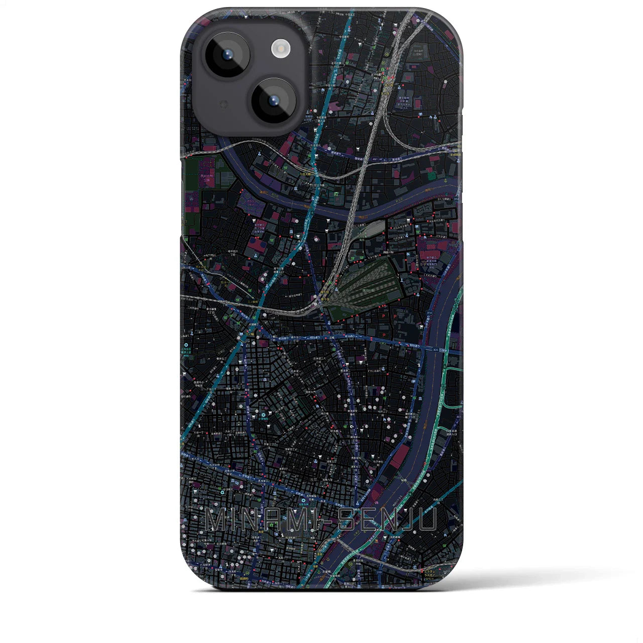 【南千住(東京都)】地図柄iPhoneケース(バックカバータイプ)