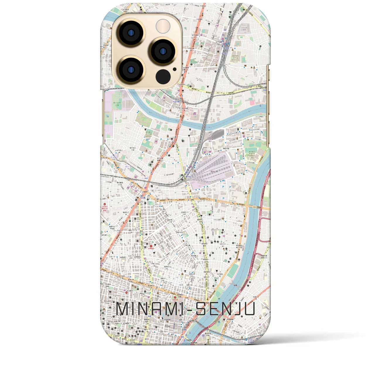 【南千住(東京都)】地図柄iPhoneケース(バックカバータイプ)