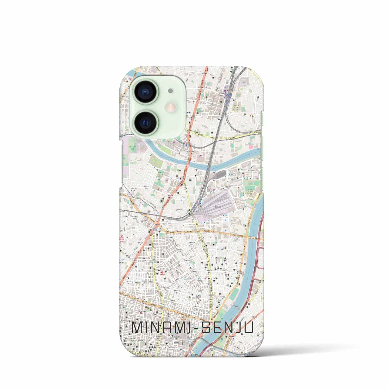 【南千住(東京都)】地図柄iPhoneケース(バックカバータイプ)