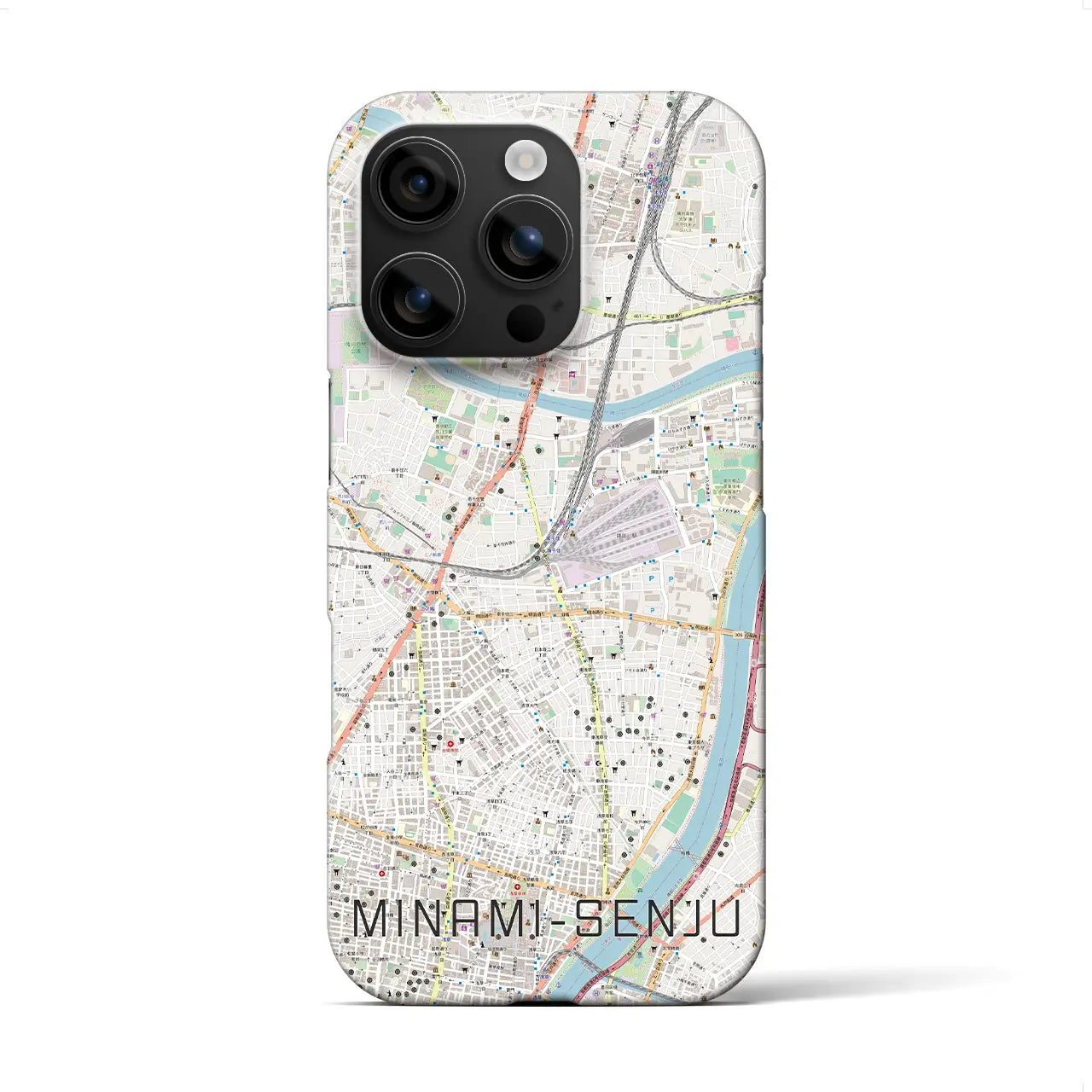 【南千住(東京都)】地図柄iPhoneケース(バックカバータイプ)