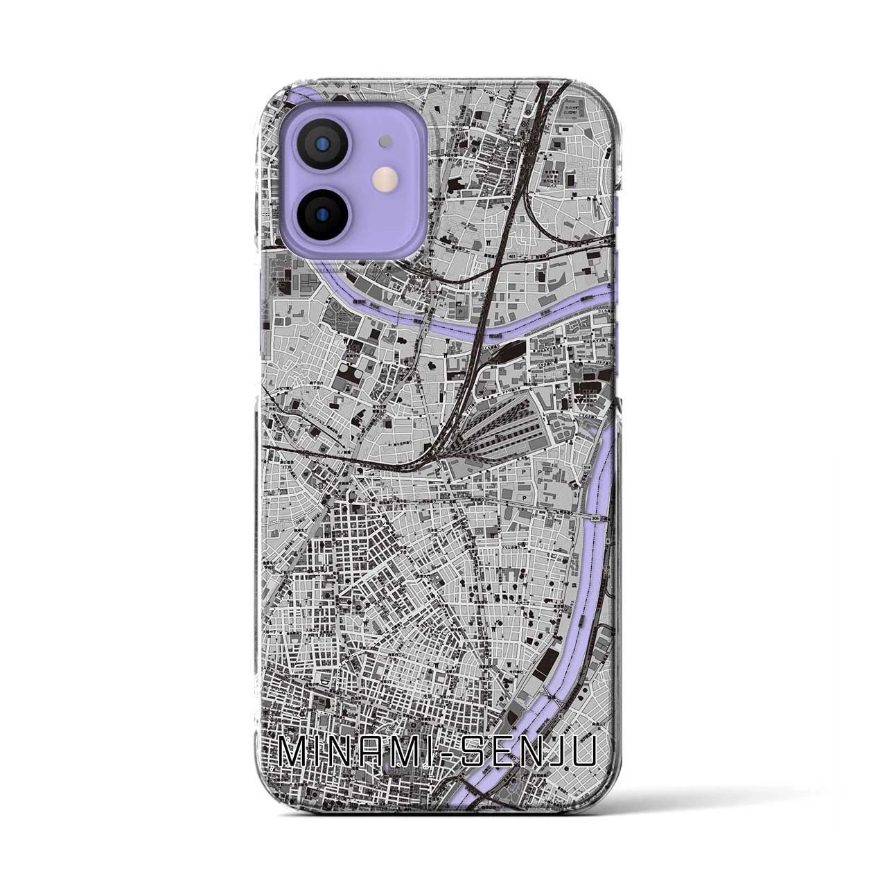 【南千住(東京都)】地図柄iPhoneケース(クリアタイプ)