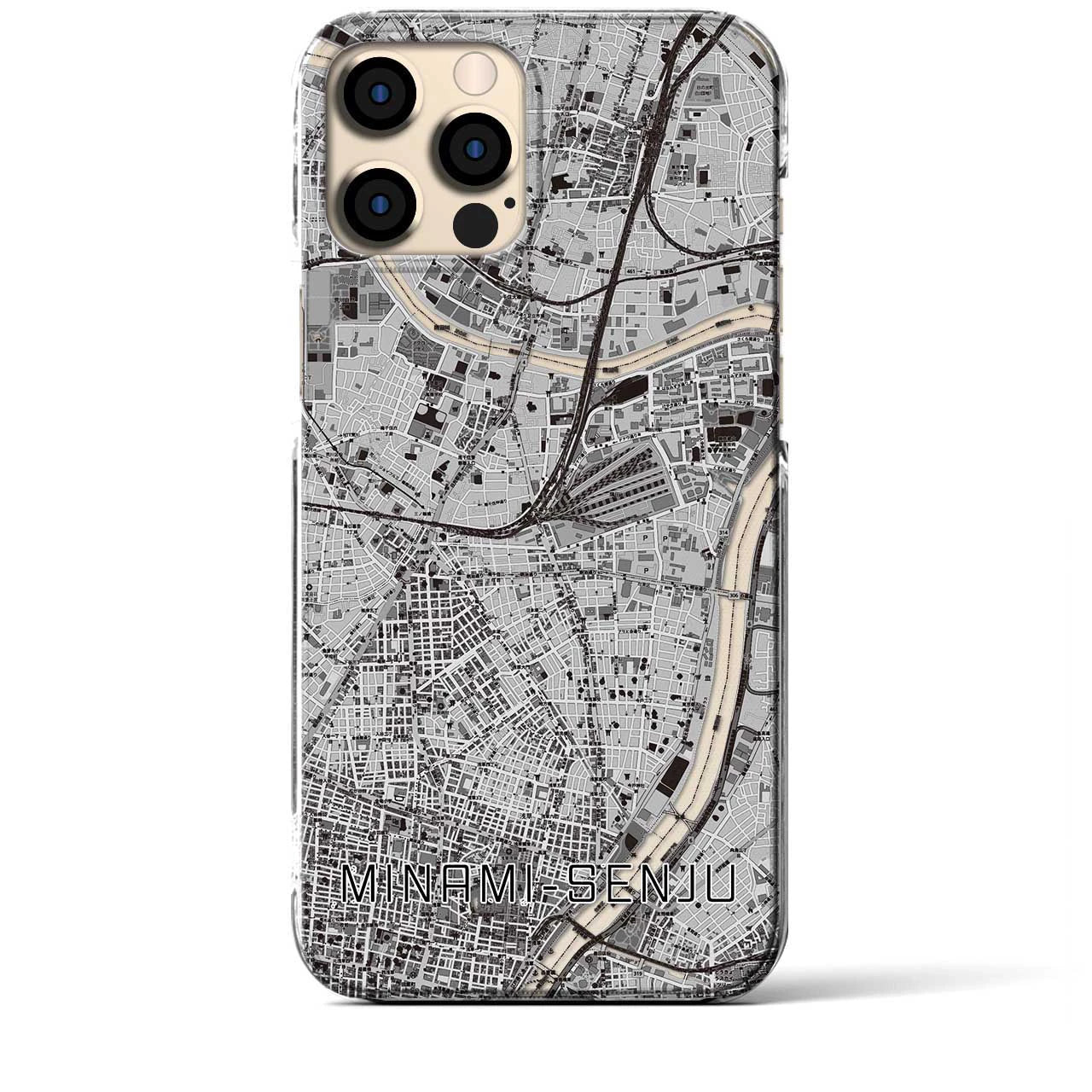 【南千住(東京都)】地図柄iPhoneケース(クリアタイプ)