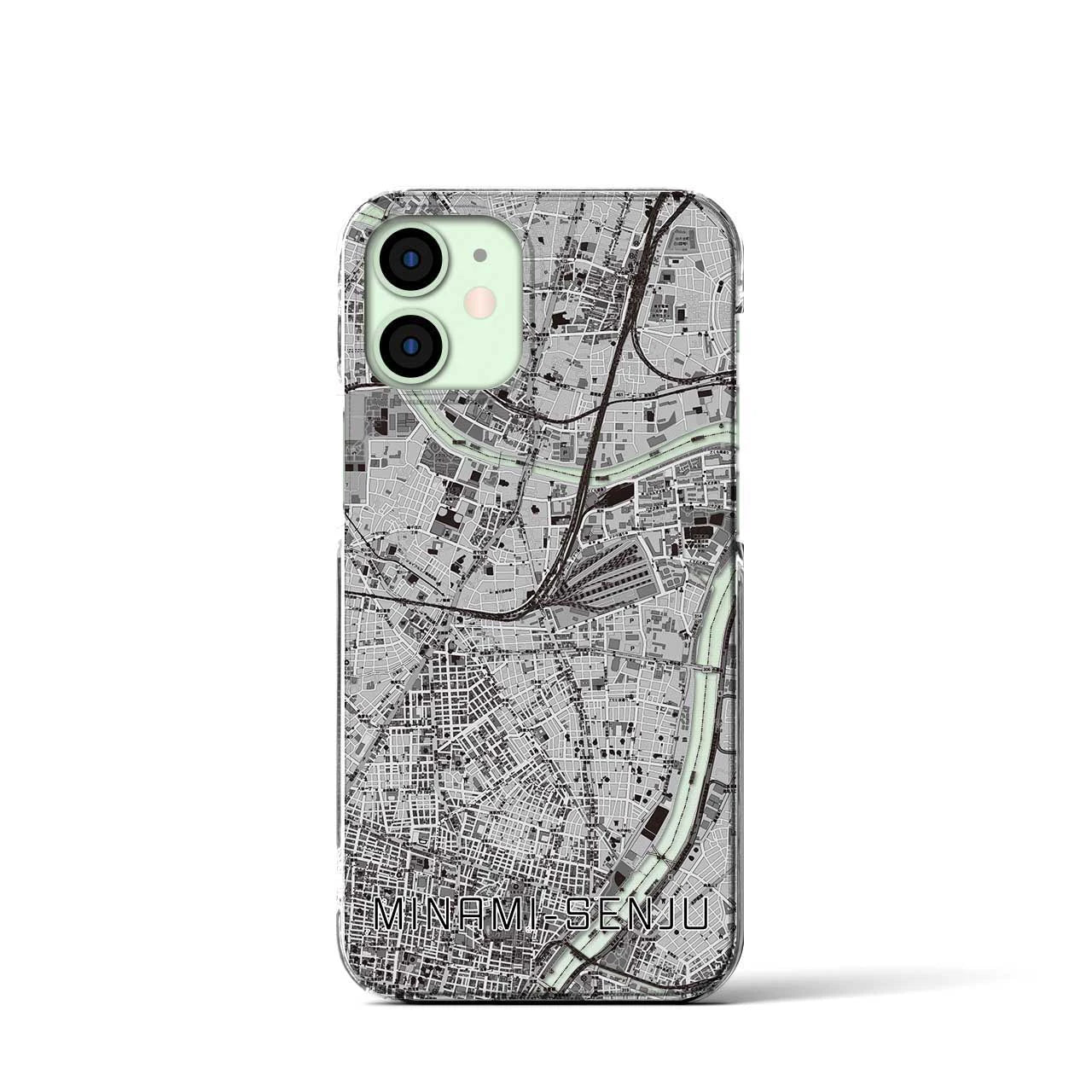 【南千住(東京都)】地図柄iPhoneケース(クリアタイプ)