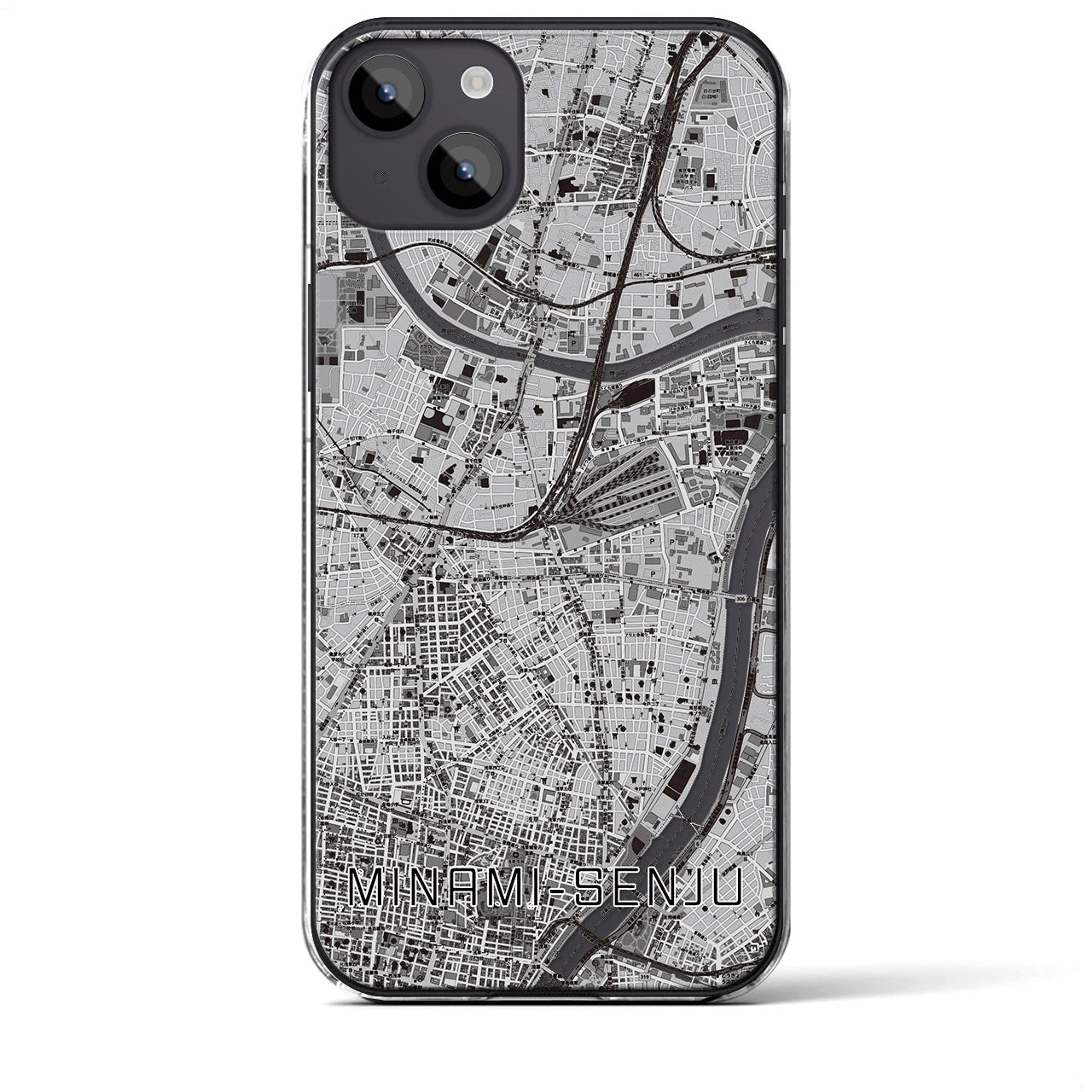 【南千住(東京都)】地図柄iPhoneケース(クリアタイプ)