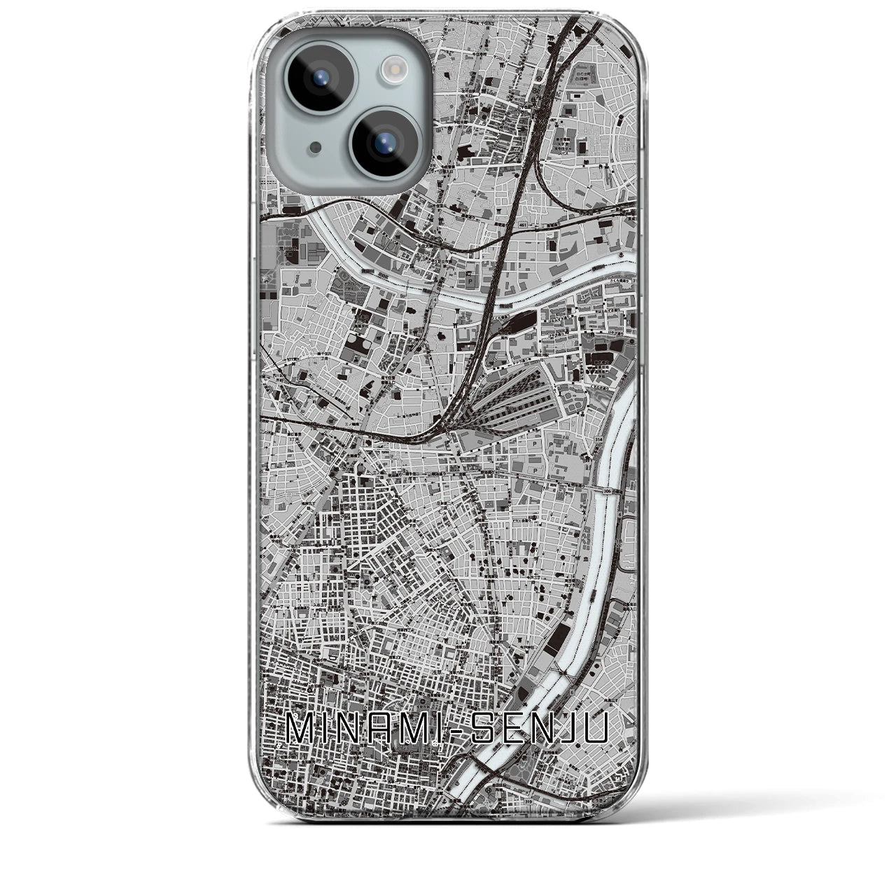 【南千住(東京都)】地図柄iPhoneケース(クリアタイプ)