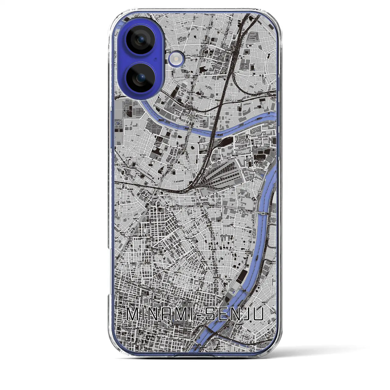 【南千住(東京都)】地図柄iPhoneケース(クリアタイプ)