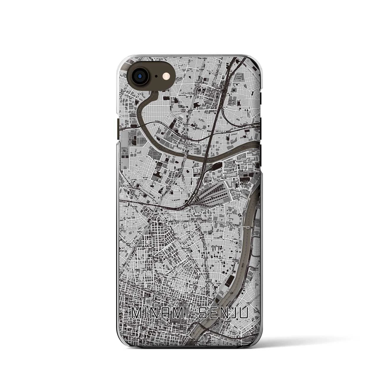 【南千住(東京都)】地図柄iPhoneケース(クリアタイプ)