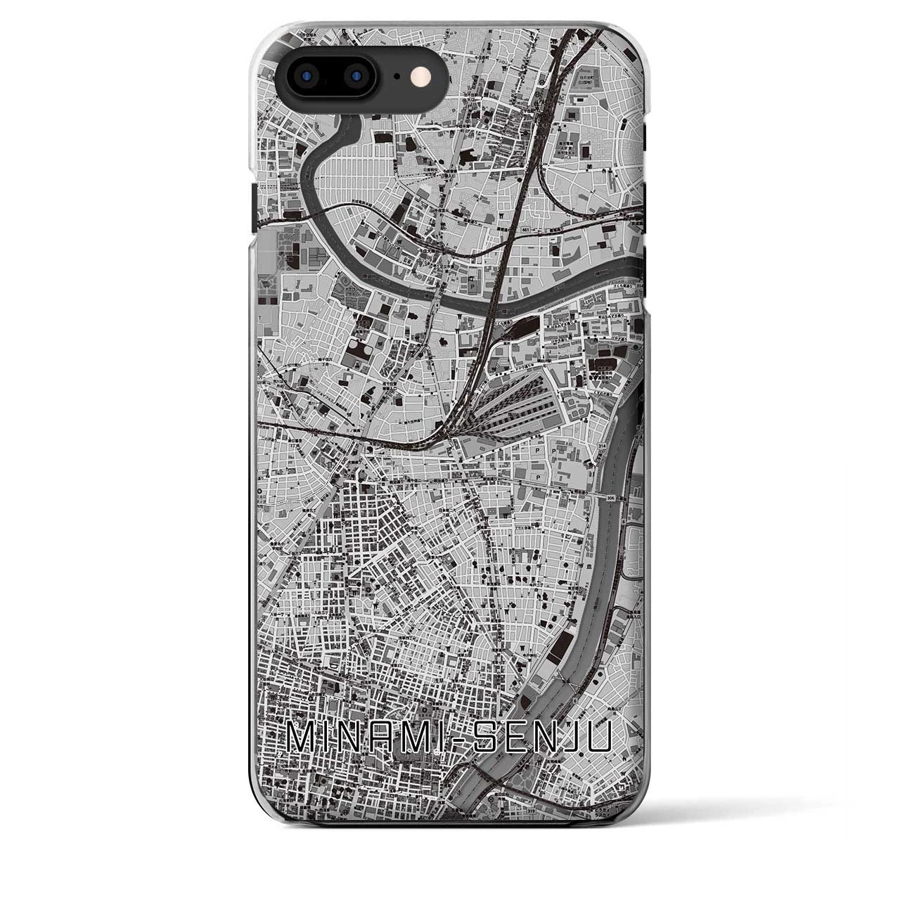 【南千住(東京都)】地図柄iPhoneケース(クリアタイプ)