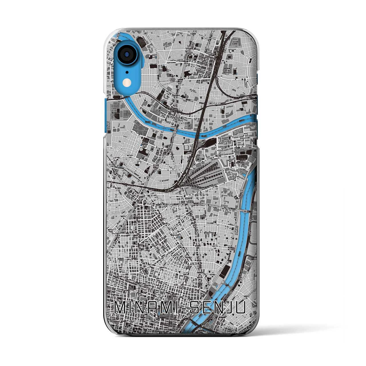 【南千住(東京都)】地図柄iPhoneケース(クリアタイプ)