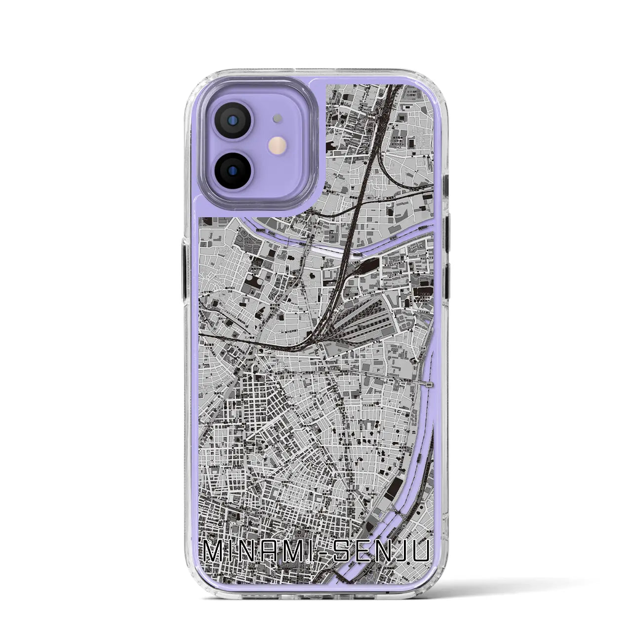 【南千住(東京都)】地図柄iPhoneケース(MagSafeタイプ)