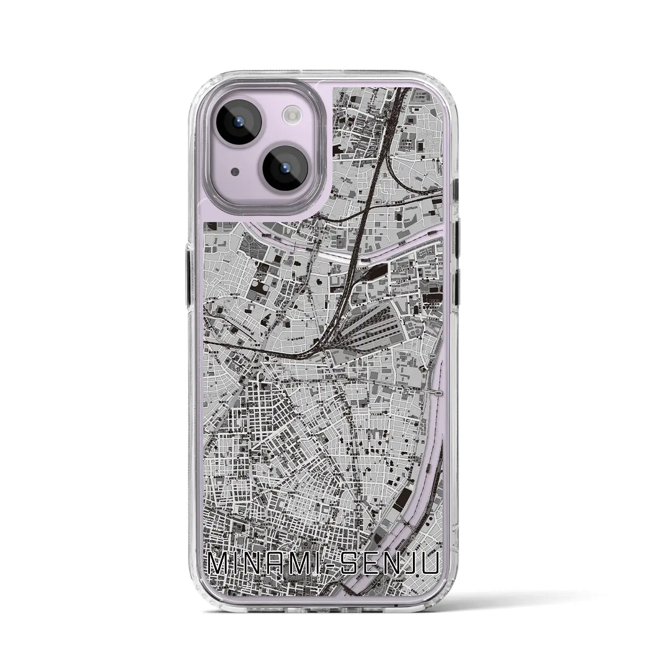 【南千住(東京都)】地図柄iPhoneケース(MagSafeタイプ)