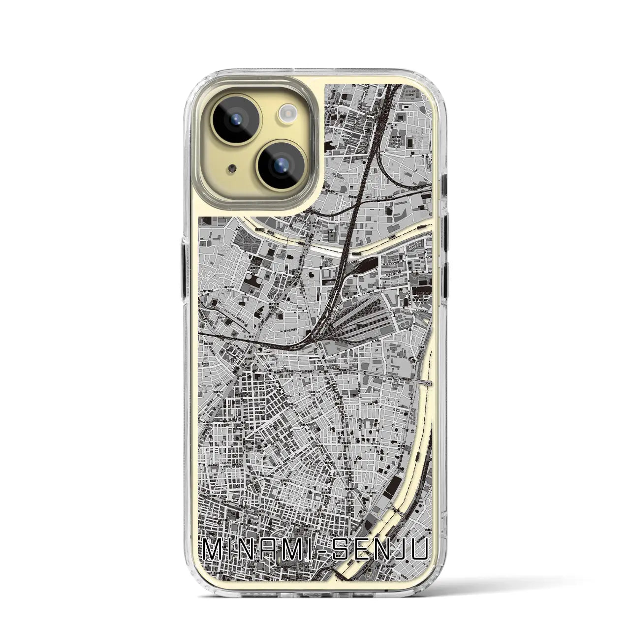 【南千住(東京都)】地図柄iPhoneケース(MagSafeタイプ)