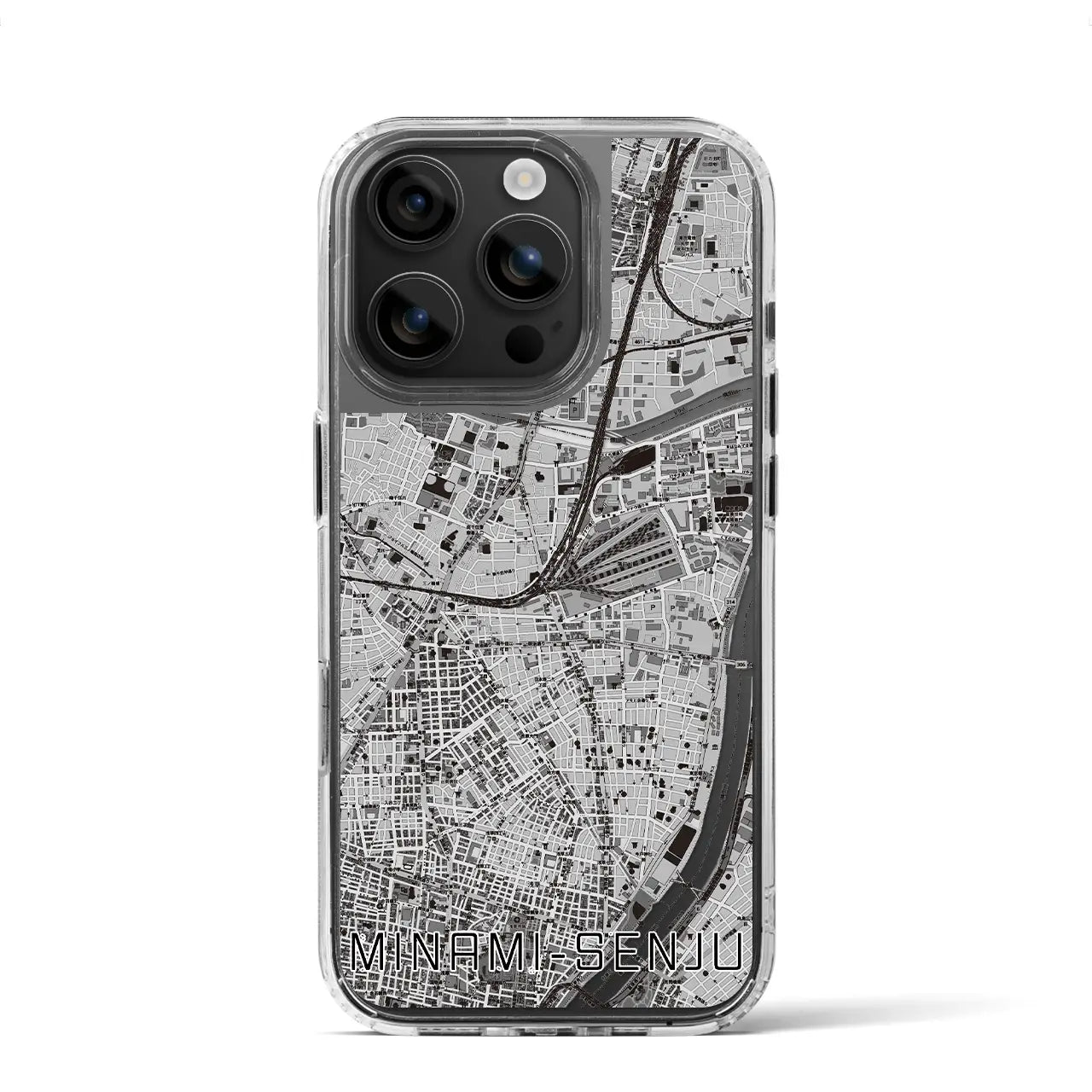 【南千住(東京都)】地図柄iPhoneケース(MagSafeタイプ)