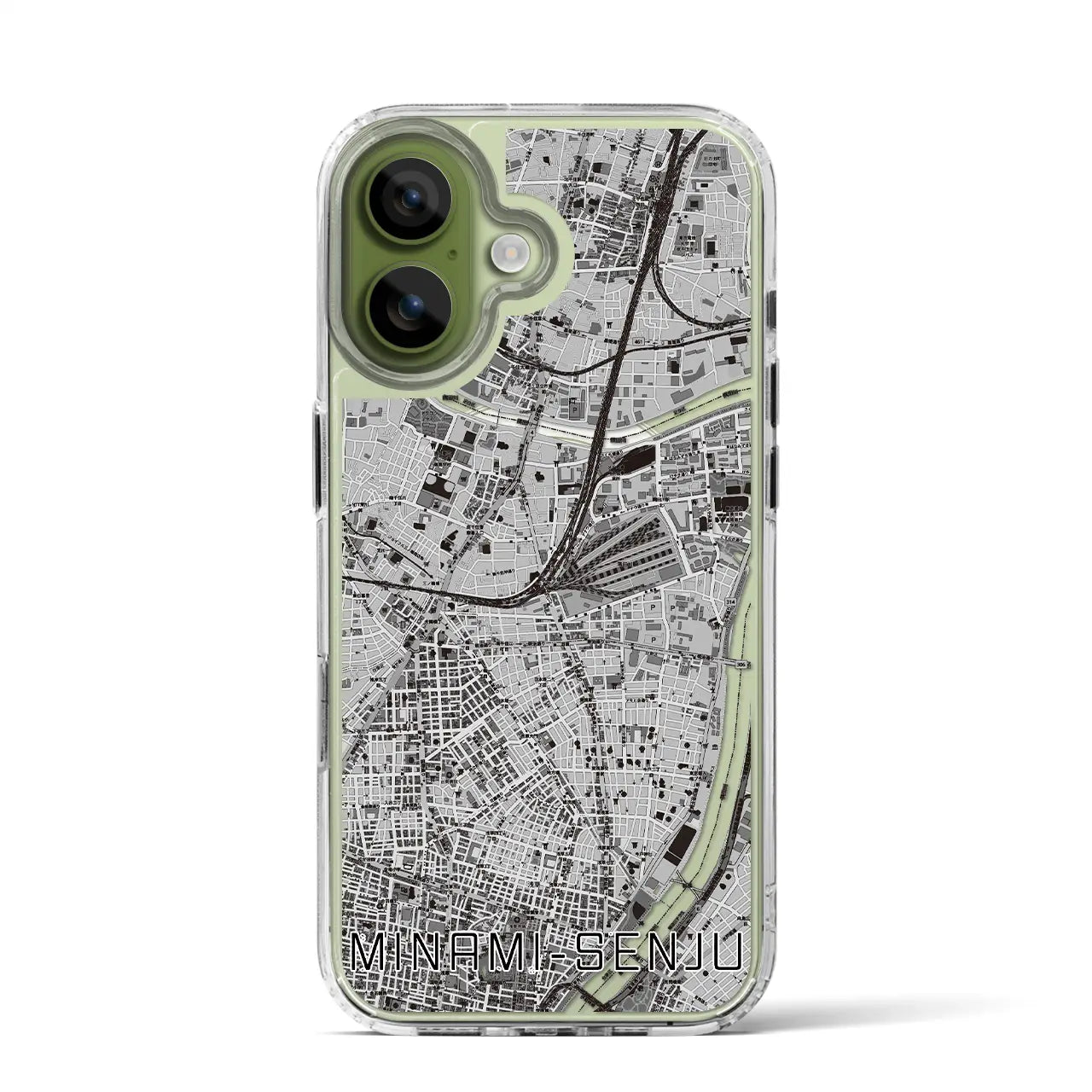 【南千住(東京都)】地図柄iPhoneケース(MagSafeタイプ)