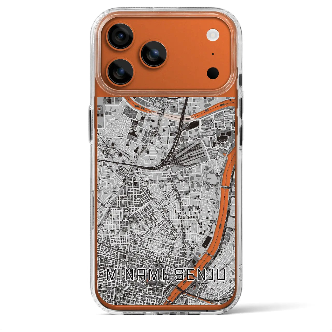 【南千住(東京都)】地図柄iPhoneケース(MagSafeタイプ)
