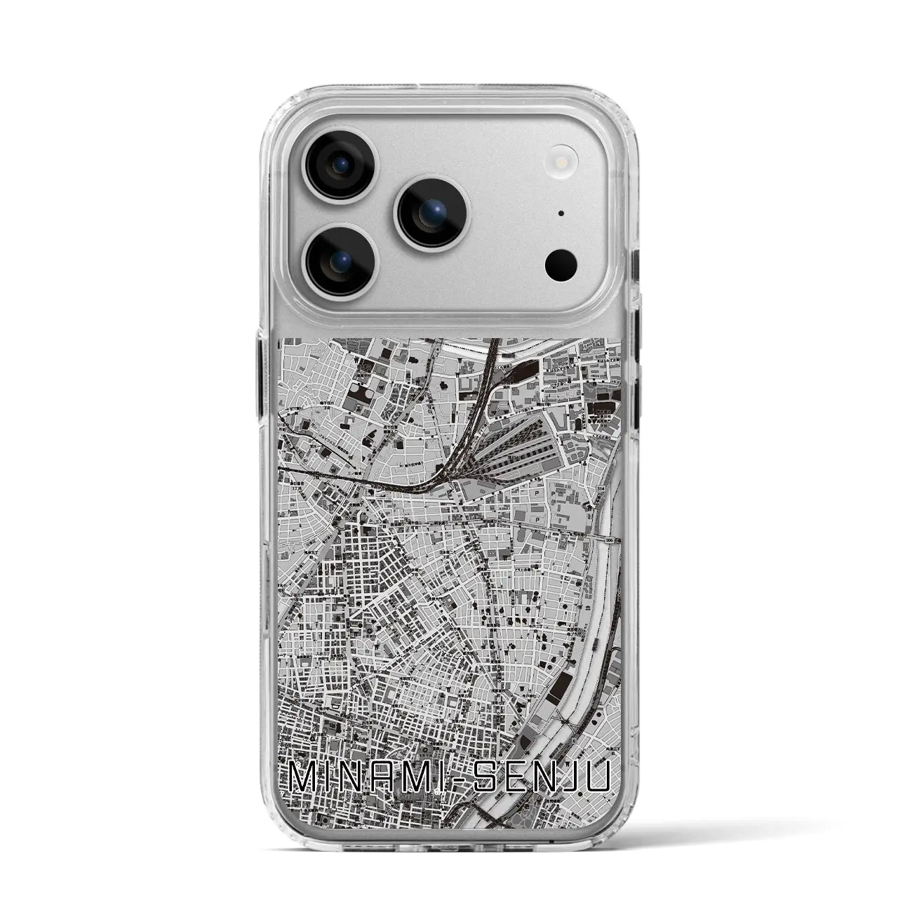 【南千住(東京都)】地図柄iPhoneケース(MagSafeタイプ)