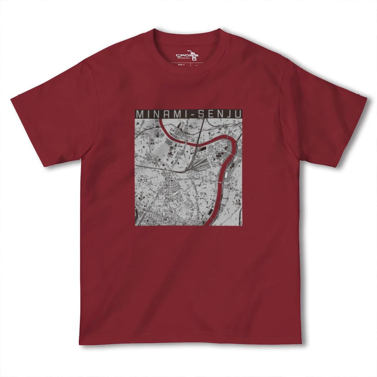 【南千住(東京都)】地図柄ヘビーウェイトTシャツ