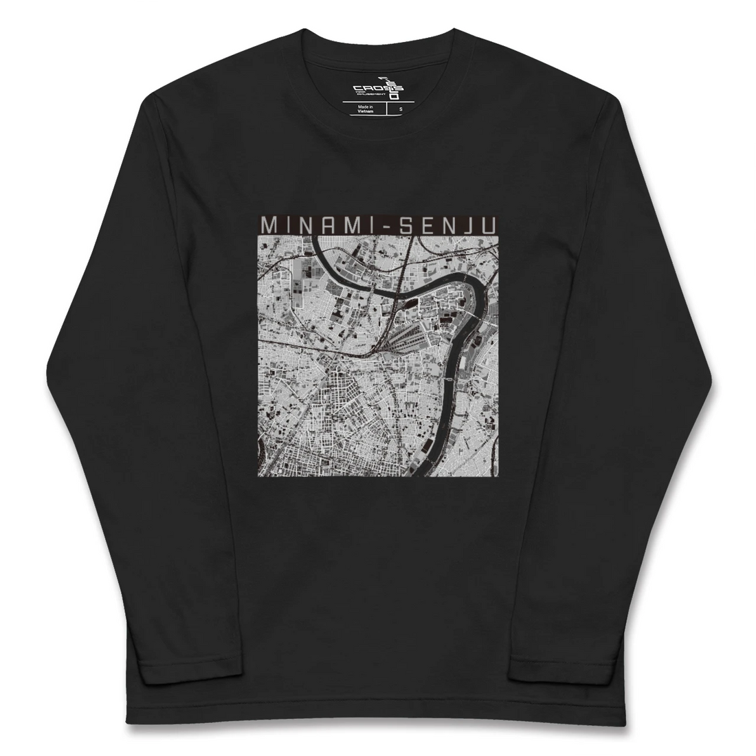 【南千住(東京都)】地図柄ロングスリーブTシャツ