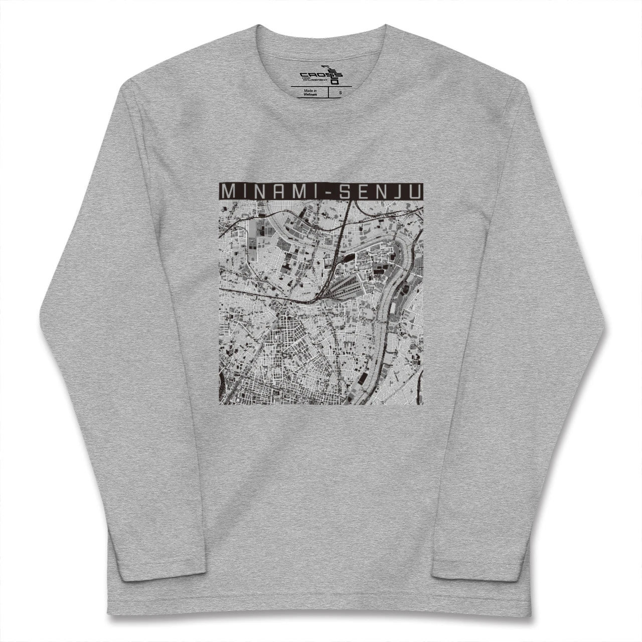【南千住(東京都)】地図柄ロングスリーブTシャツ
