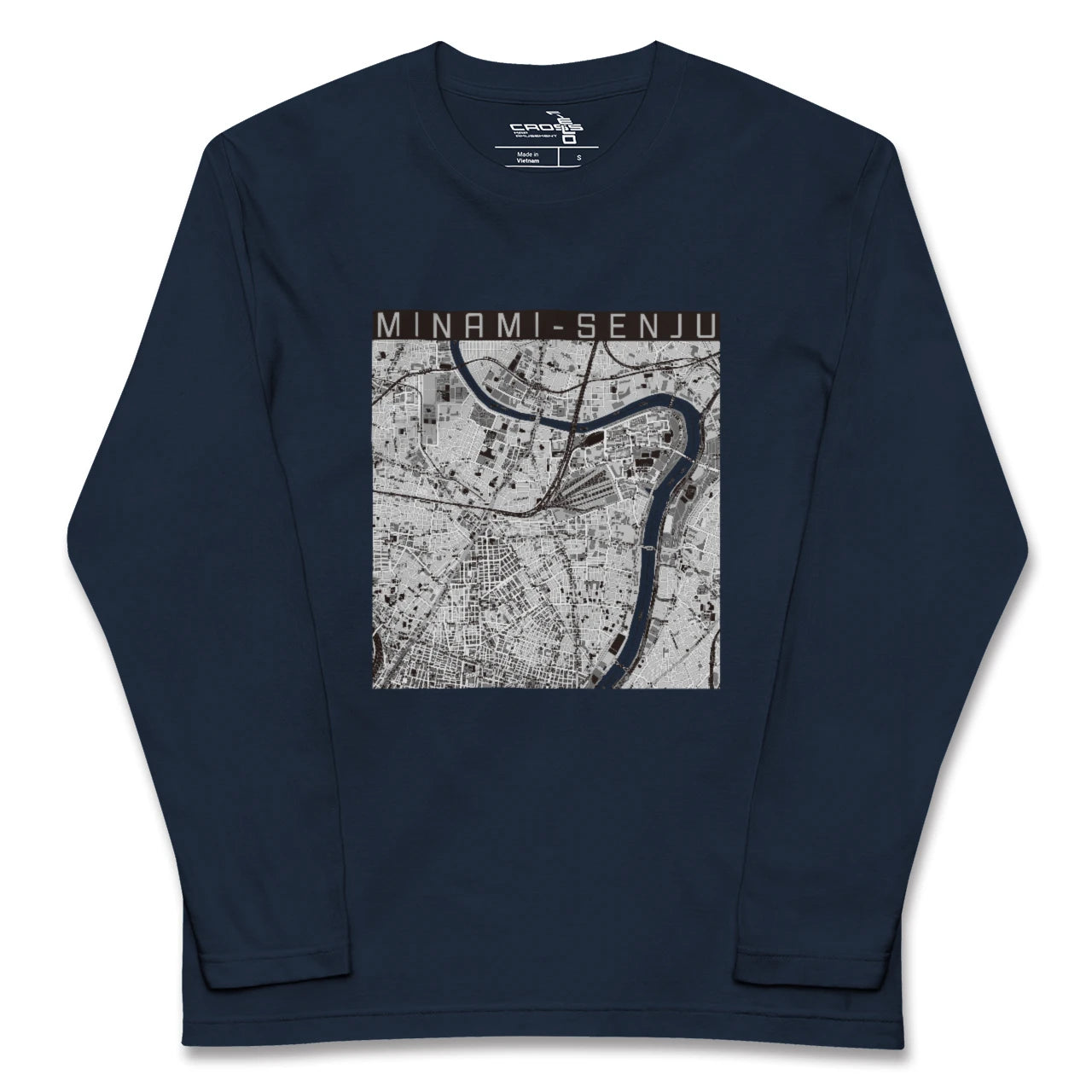 【南千住(東京都)】地図柄ロングスリーブTシャツ