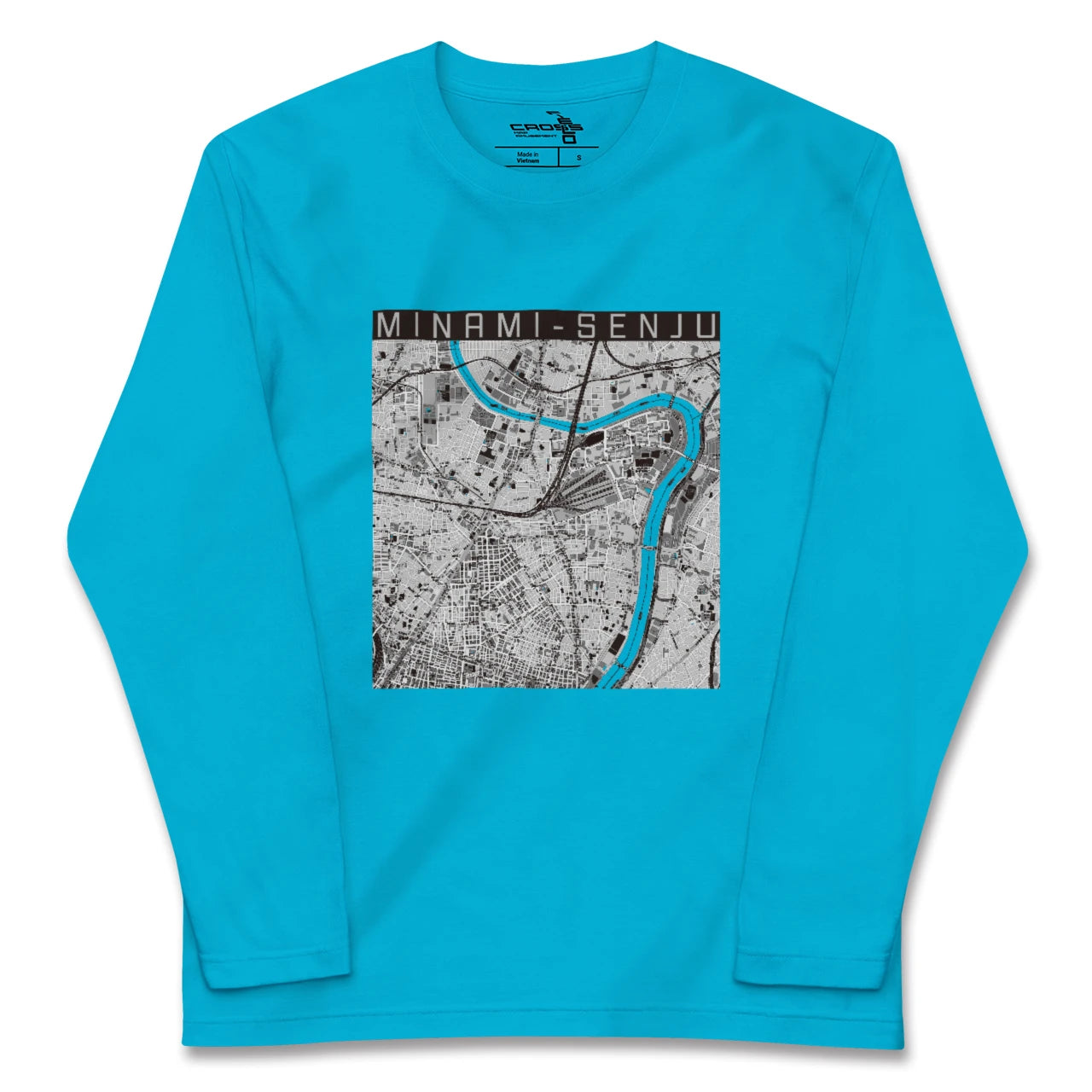 【南千住(東京都)】地図柄ロングスリーブTシャツ