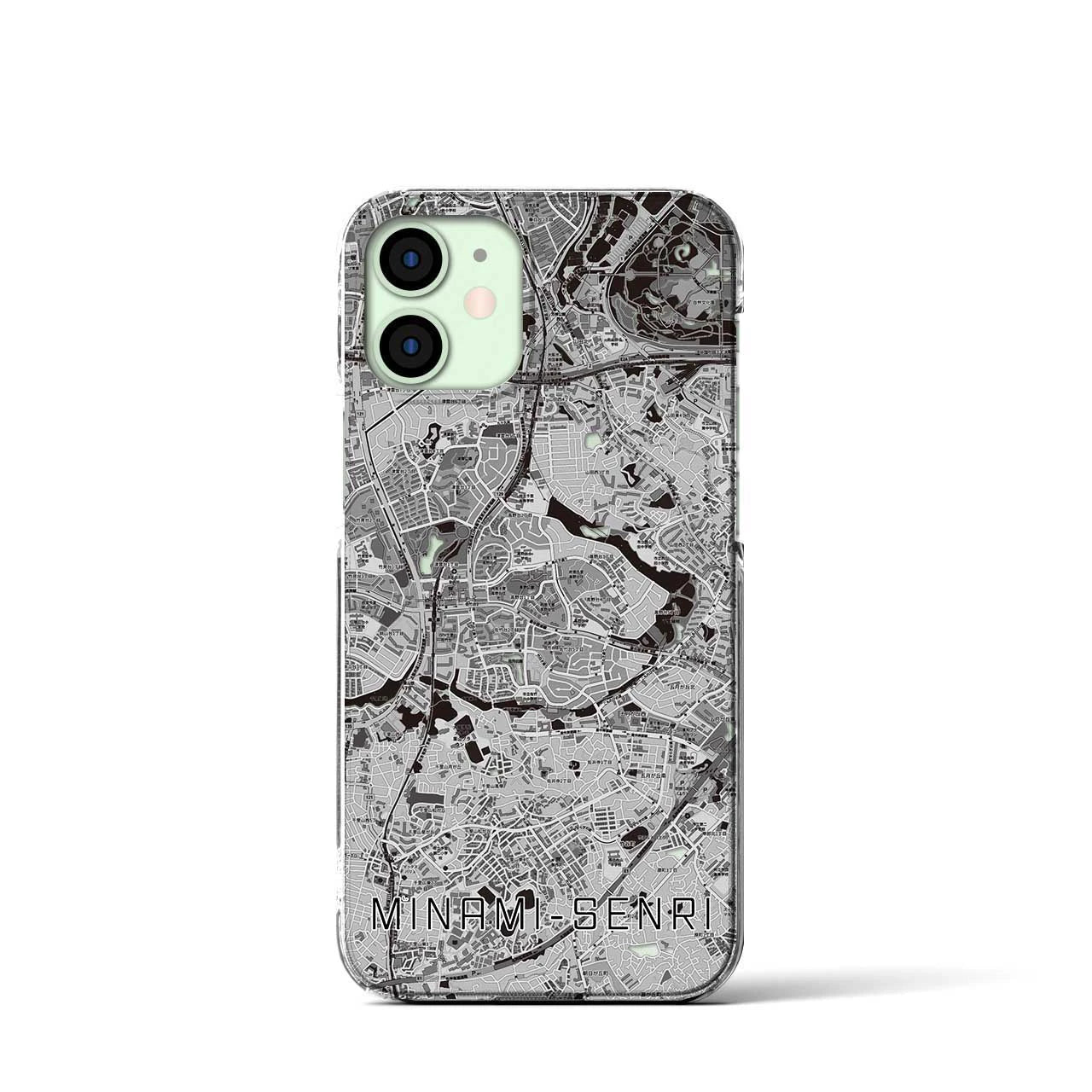 【南千里(大阪府)】地図柄iPhoneケース(クリアタイプ)