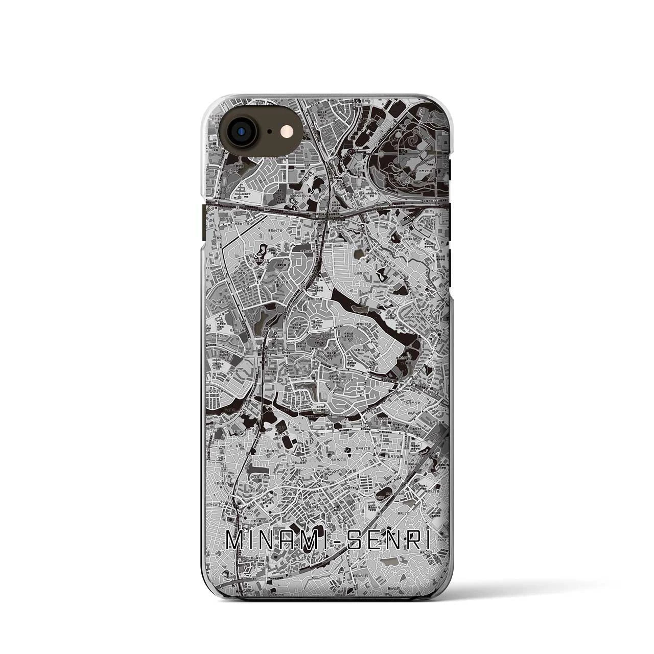 【南千里(大阪府)】地図柄iPhoneケース(クリアタイプ)