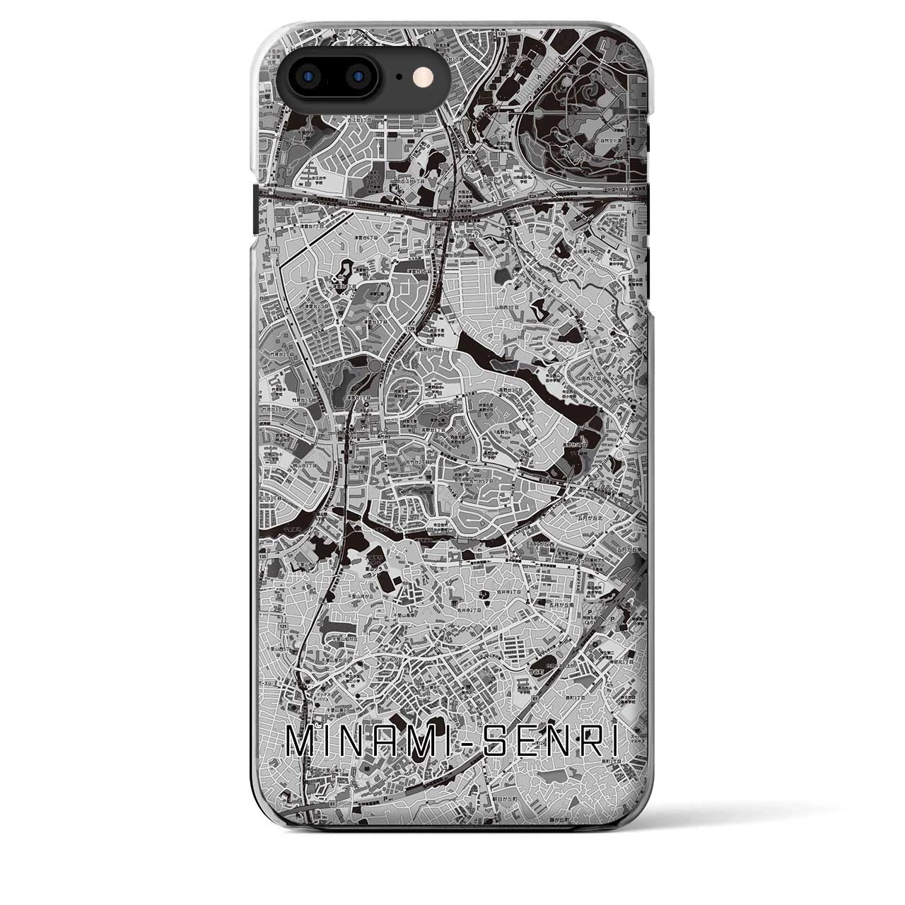 【南千里(大阪府)】地図柄iPhoneケース(クリアタイプ)