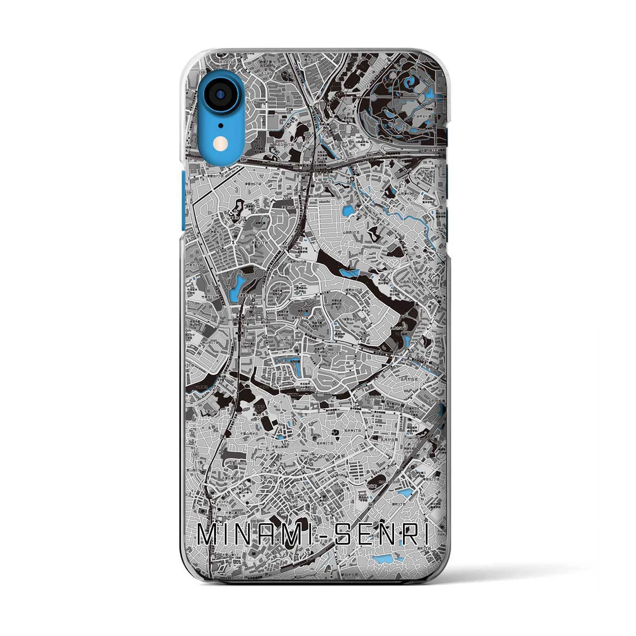 【南千里(大阪府)】地図柄iPhoneケース(クリアタイプ)