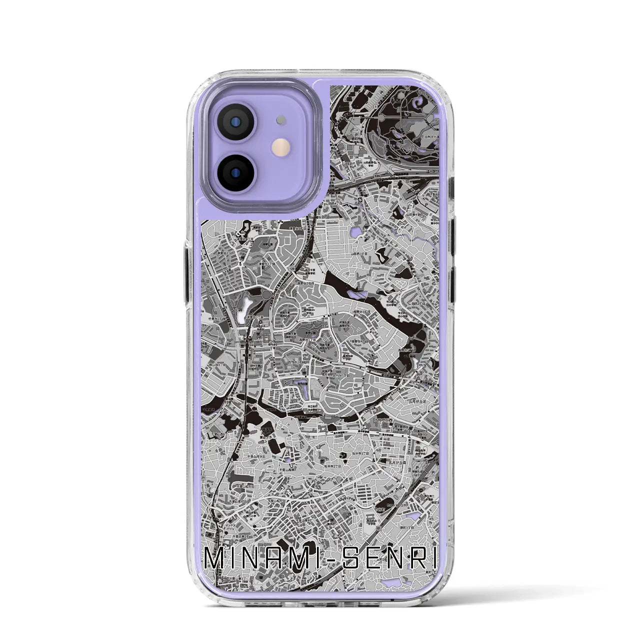 【南千里(大阪府)】地図柄iPhoneケース(MagSafeタイプ)