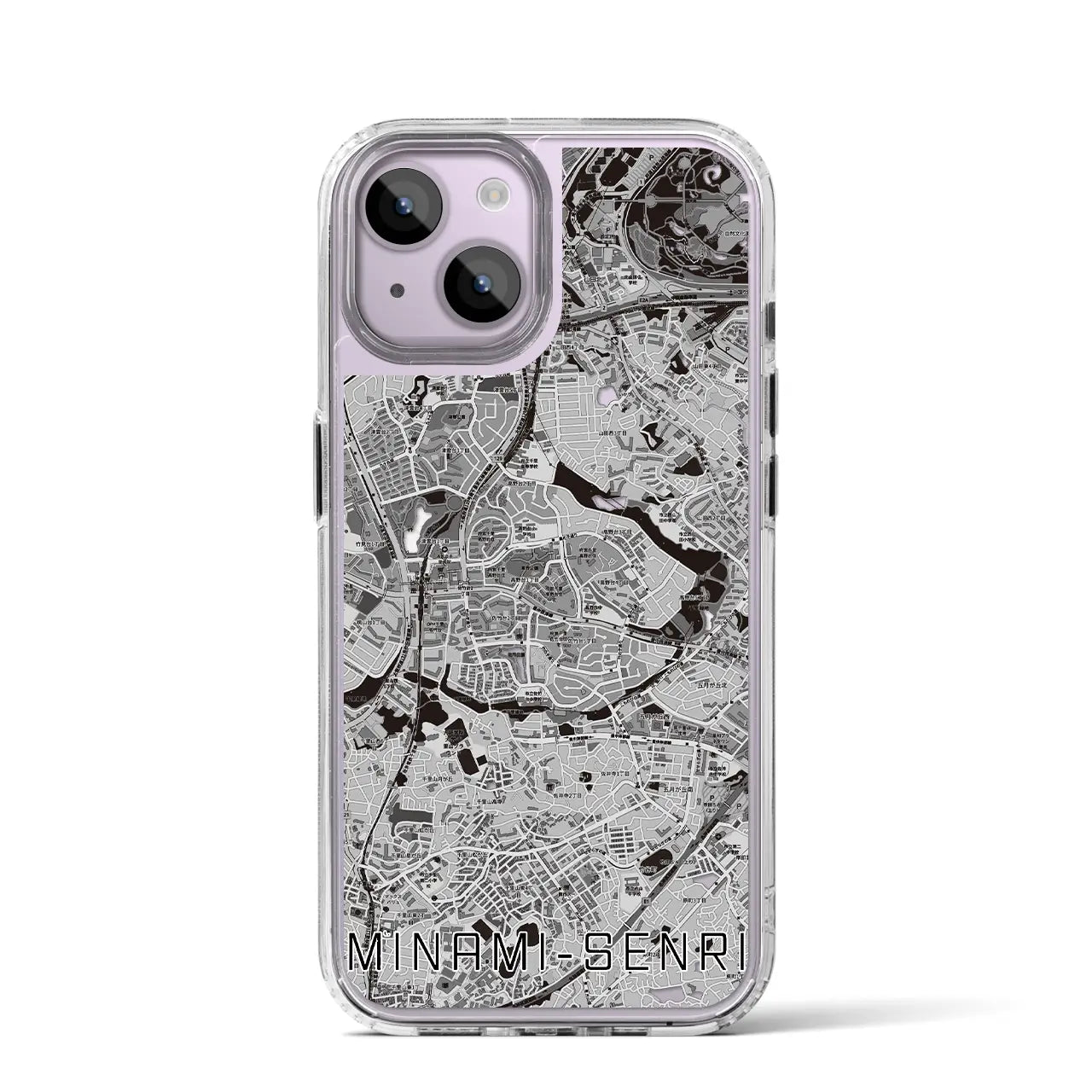 【南千里(大阪府)】地図柄iPhoneケース(MagSafeタイプ)