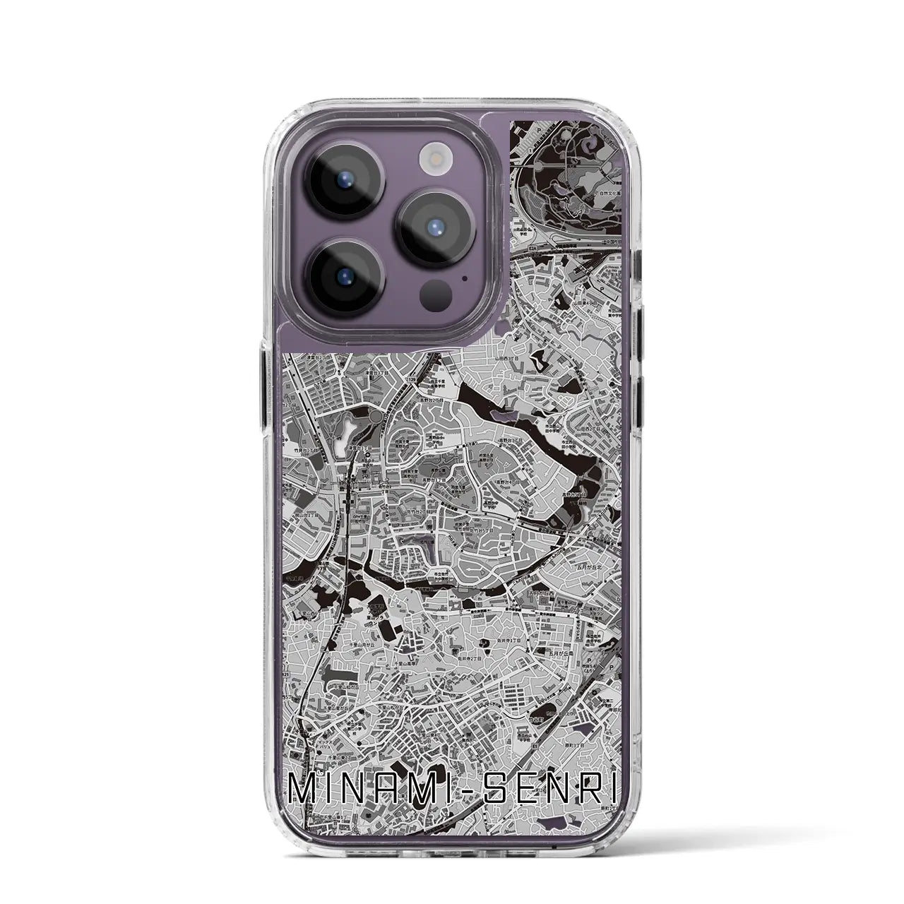 【南千里(大阪府)】地図柄iPhoneケース(MagSafeタイプ)