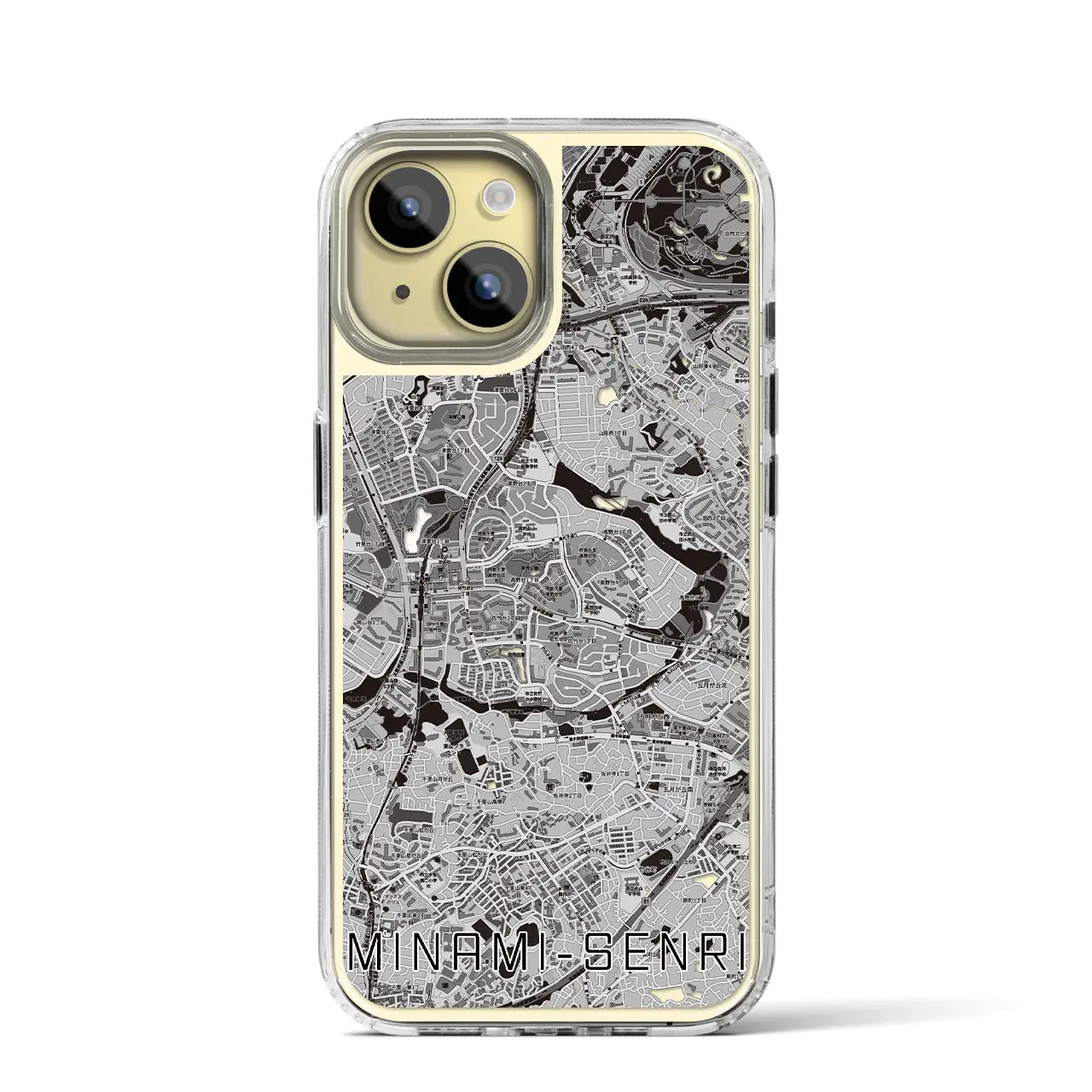 【南千里(大阪府)】地図柄iPhoneケース(MagSafeタイプ)