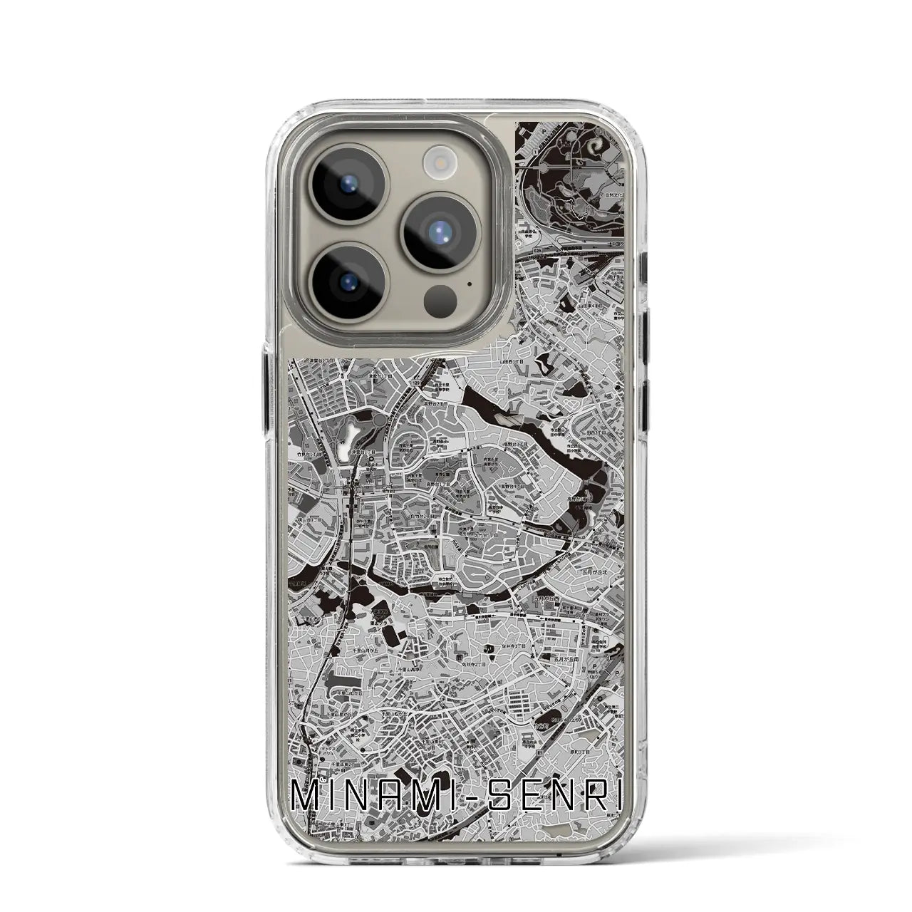 【南千里(大阪府)】地図柄iPhoneケース(MagSafeタイプ)