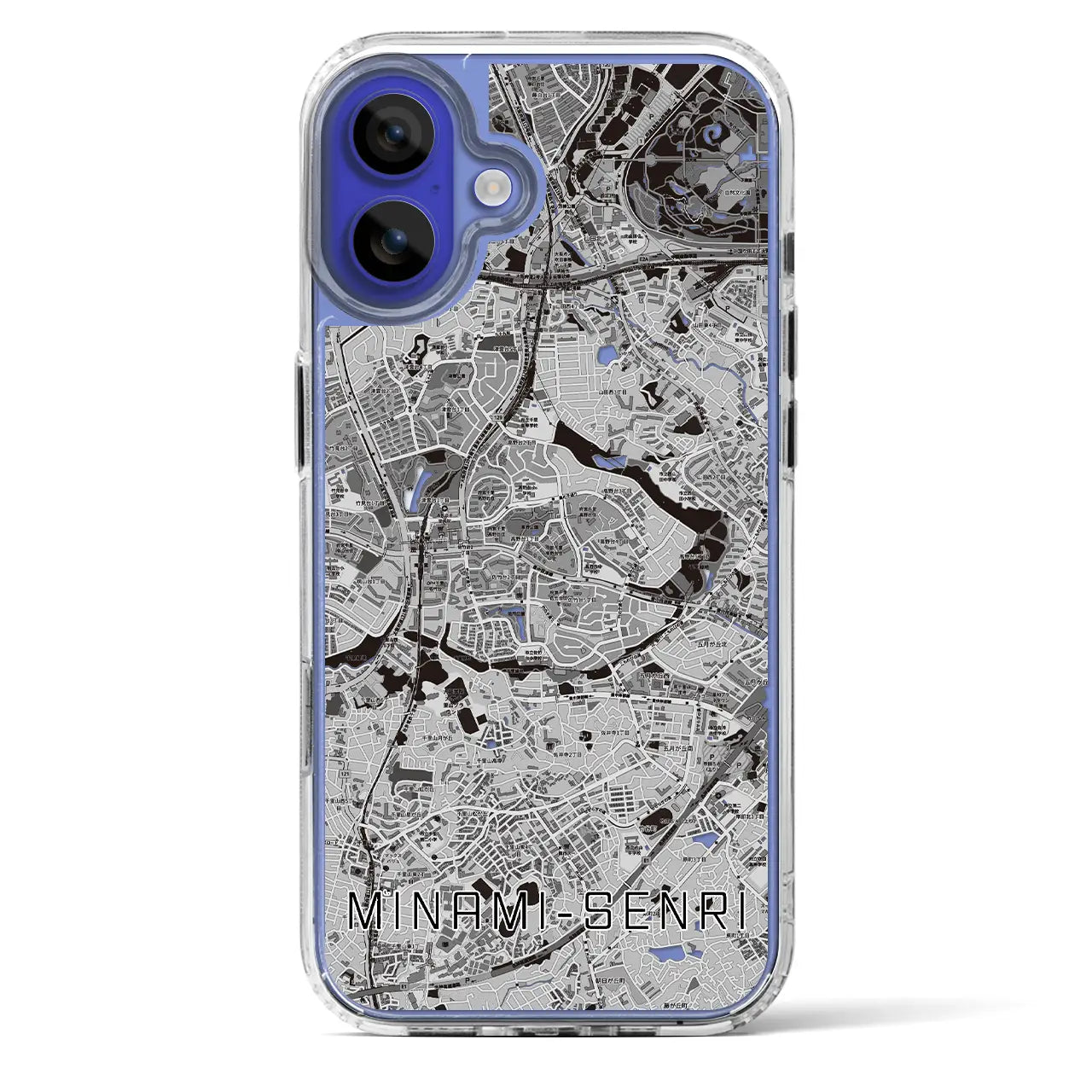 【南千里(大阪府)】地図柄iPhoneケース(MagSafeタイプ)