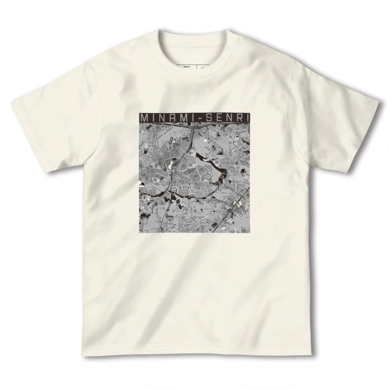 【南千里(大阪府)】地図柄ヘビーウェイトTシャツ
