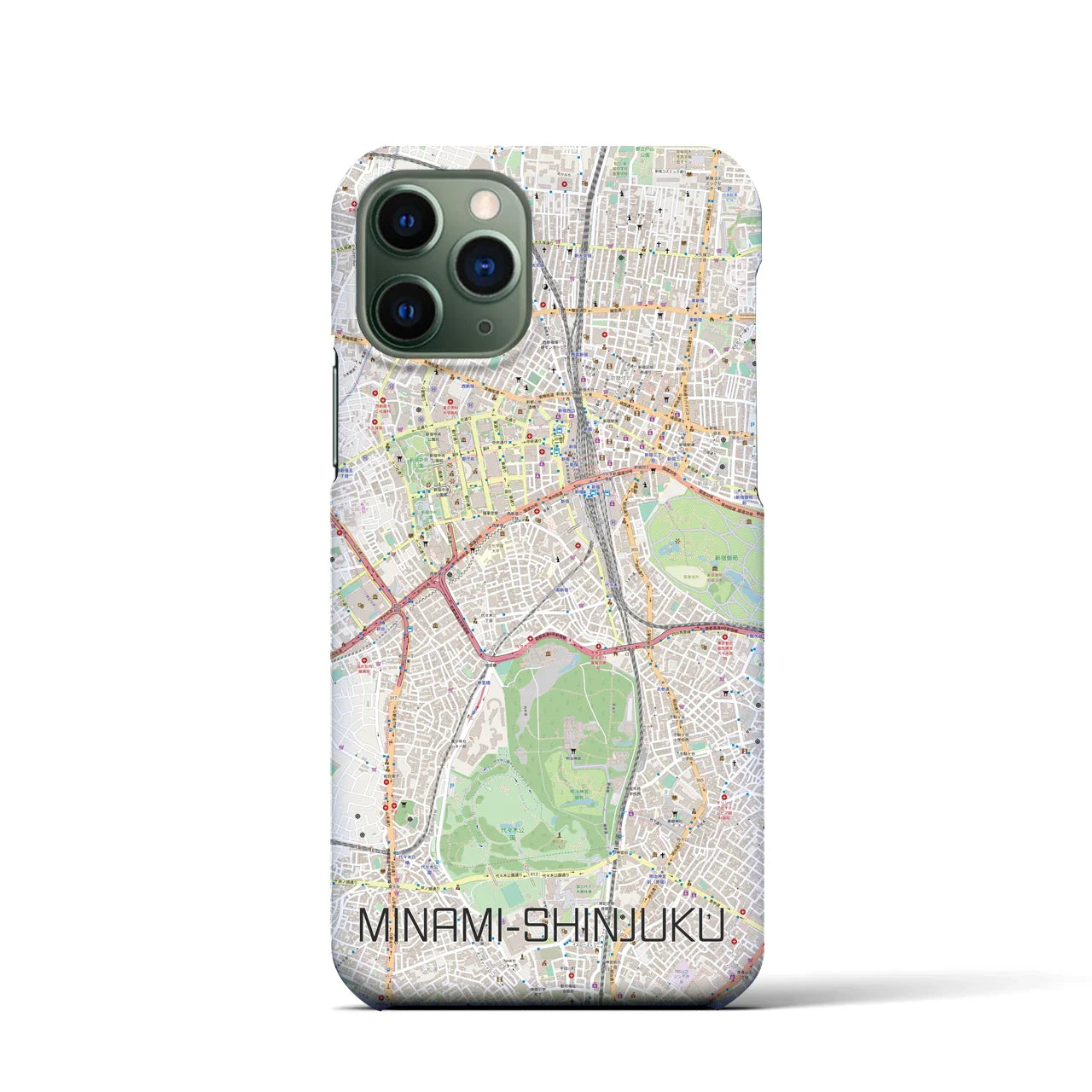 【南新宿(東京都)】地図柄iPhoneケース(バックカバータイプ)
