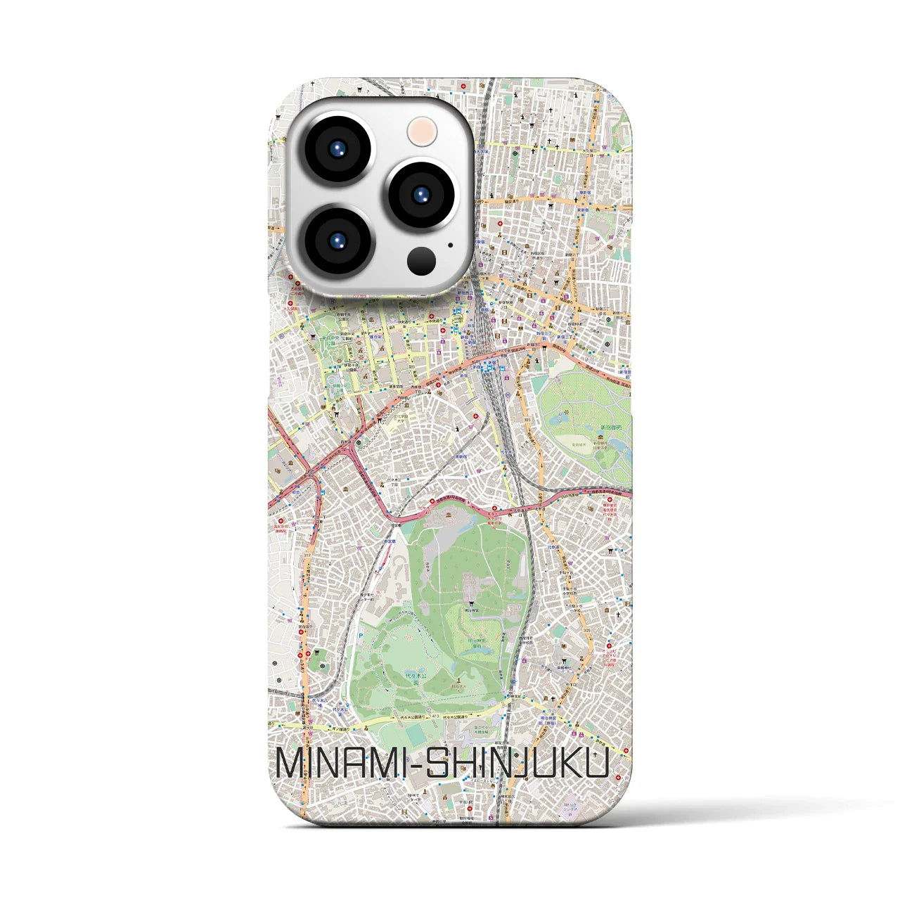 【南新宿(東京都)】地図柄iPhoneケース(バックカバータイプ)
