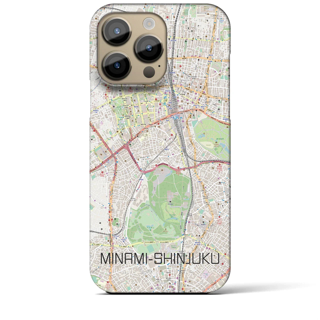 【南新宿(東京都)】地図柄iPhoneケース(バックカバータイプ)