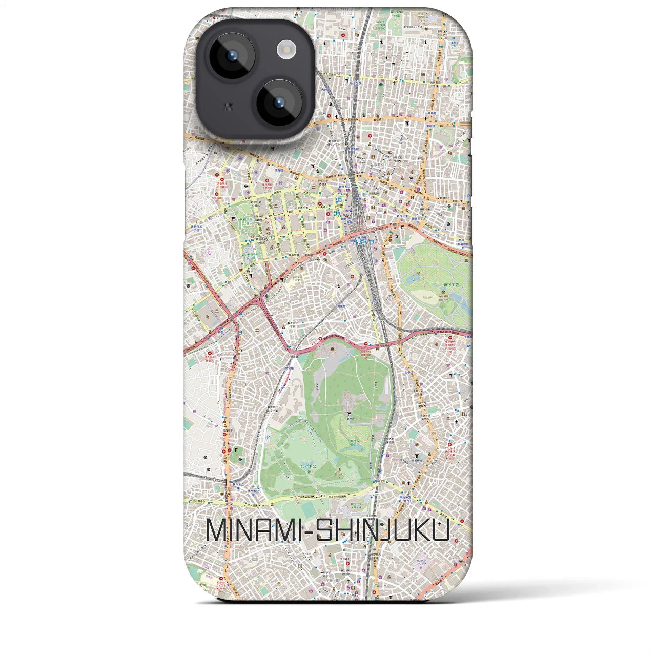 【南新宿(東京都)】地図柄iPhoneケース(バックカバータイプ)